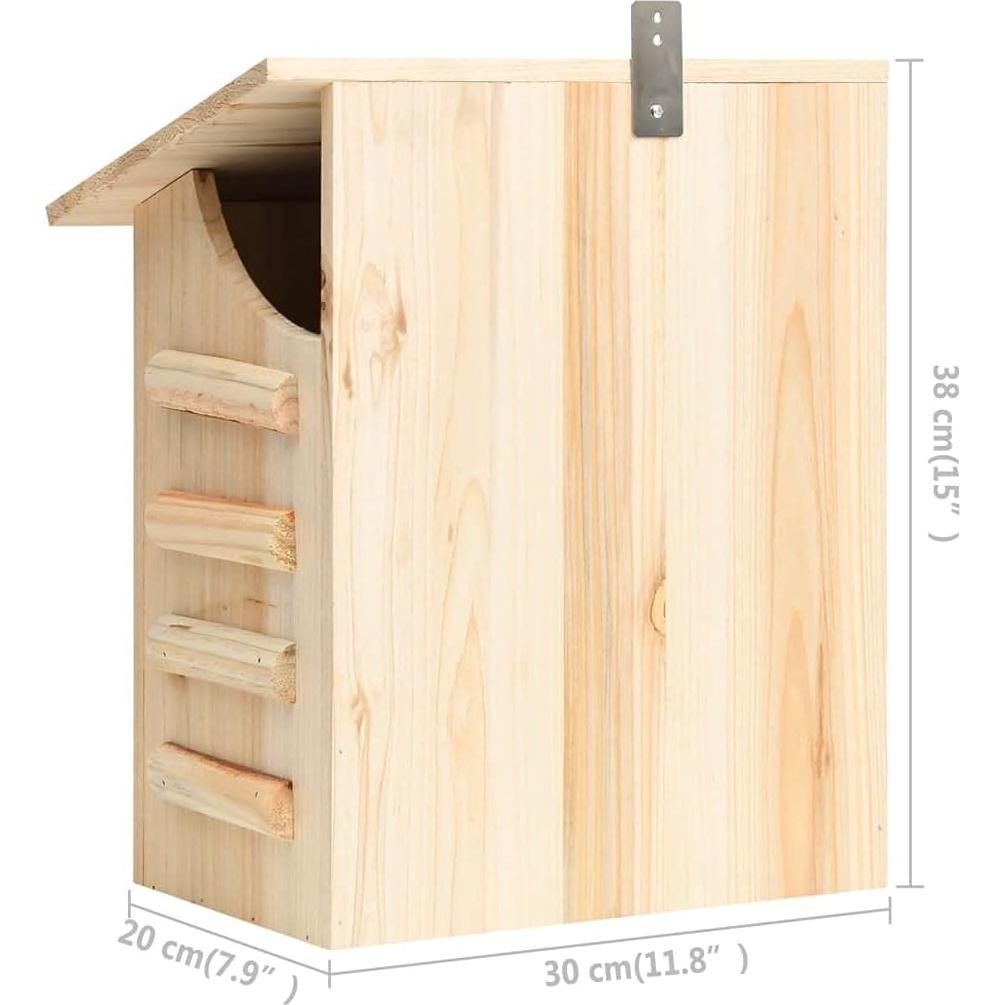 Casa de Murciélagos VidaXL de Madera 30x20x38 cm - Refugio Jardín