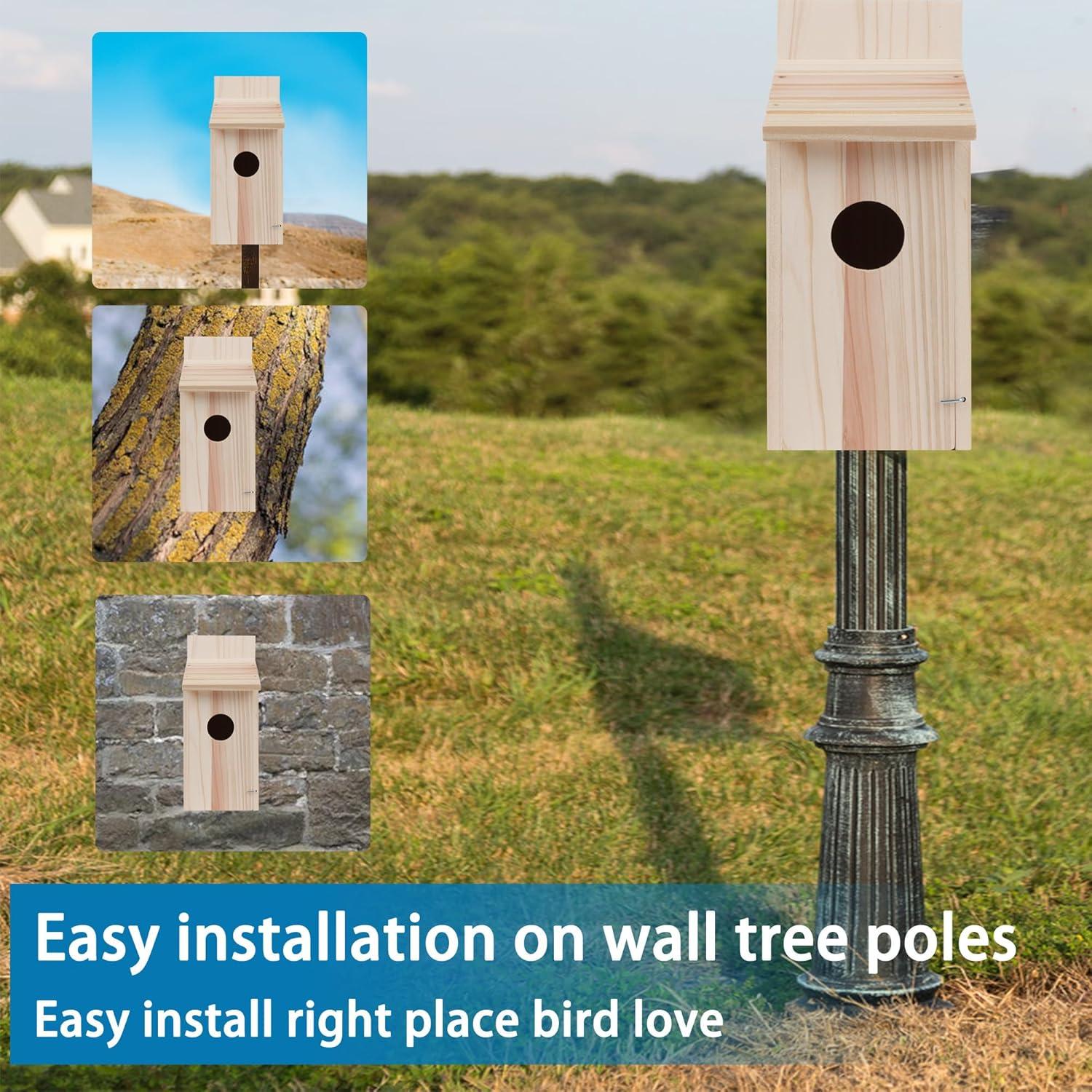 Casa para Aves DIY OceeK 3115 de Madera 1 Paquete