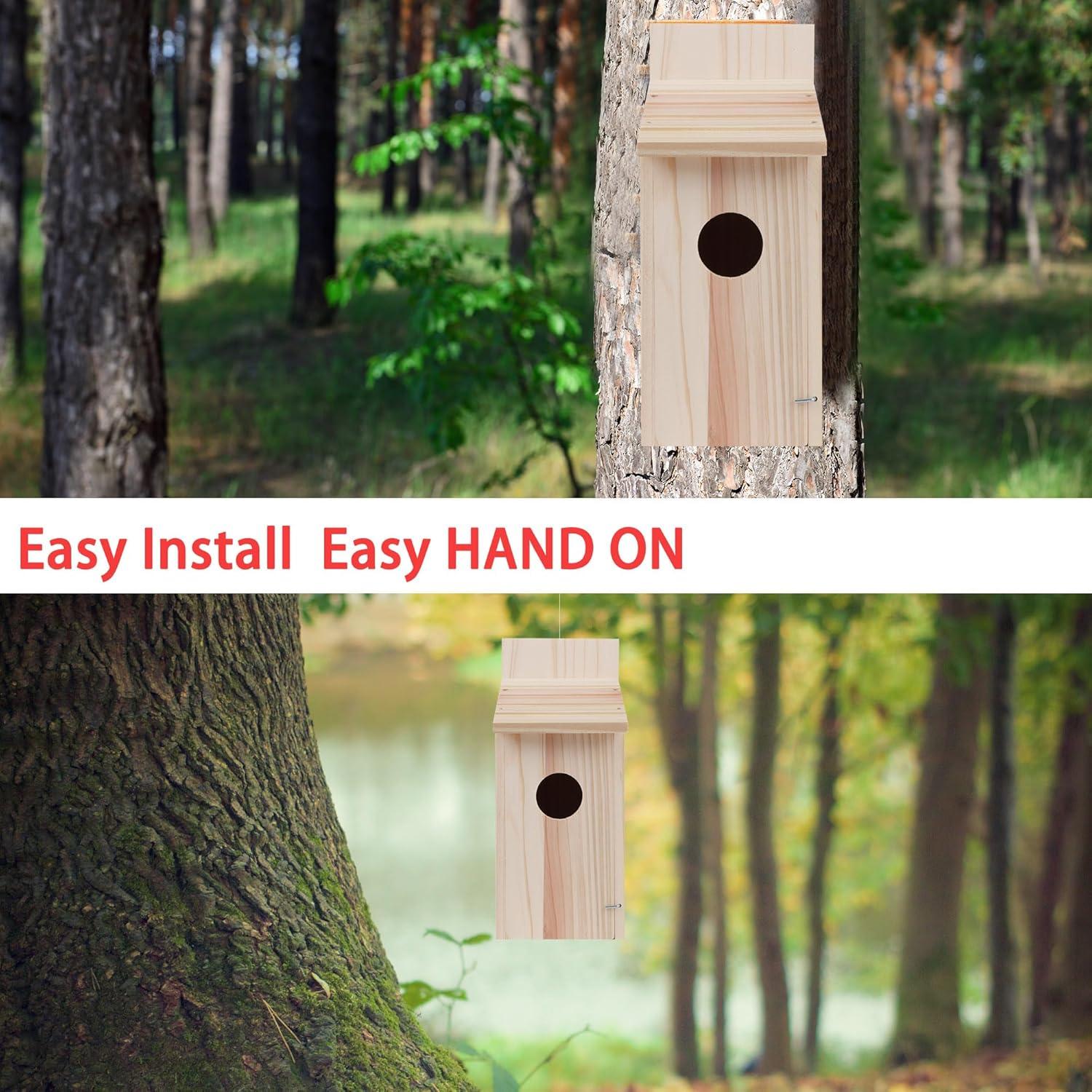 Casa para Aves DIY OceeK 3115 de Madera 1 Paquete