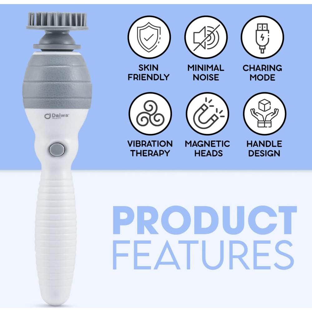 Masajeador 5-en-1 Daiwa Felicity para Cuero Cabelludo y Cuerpo
