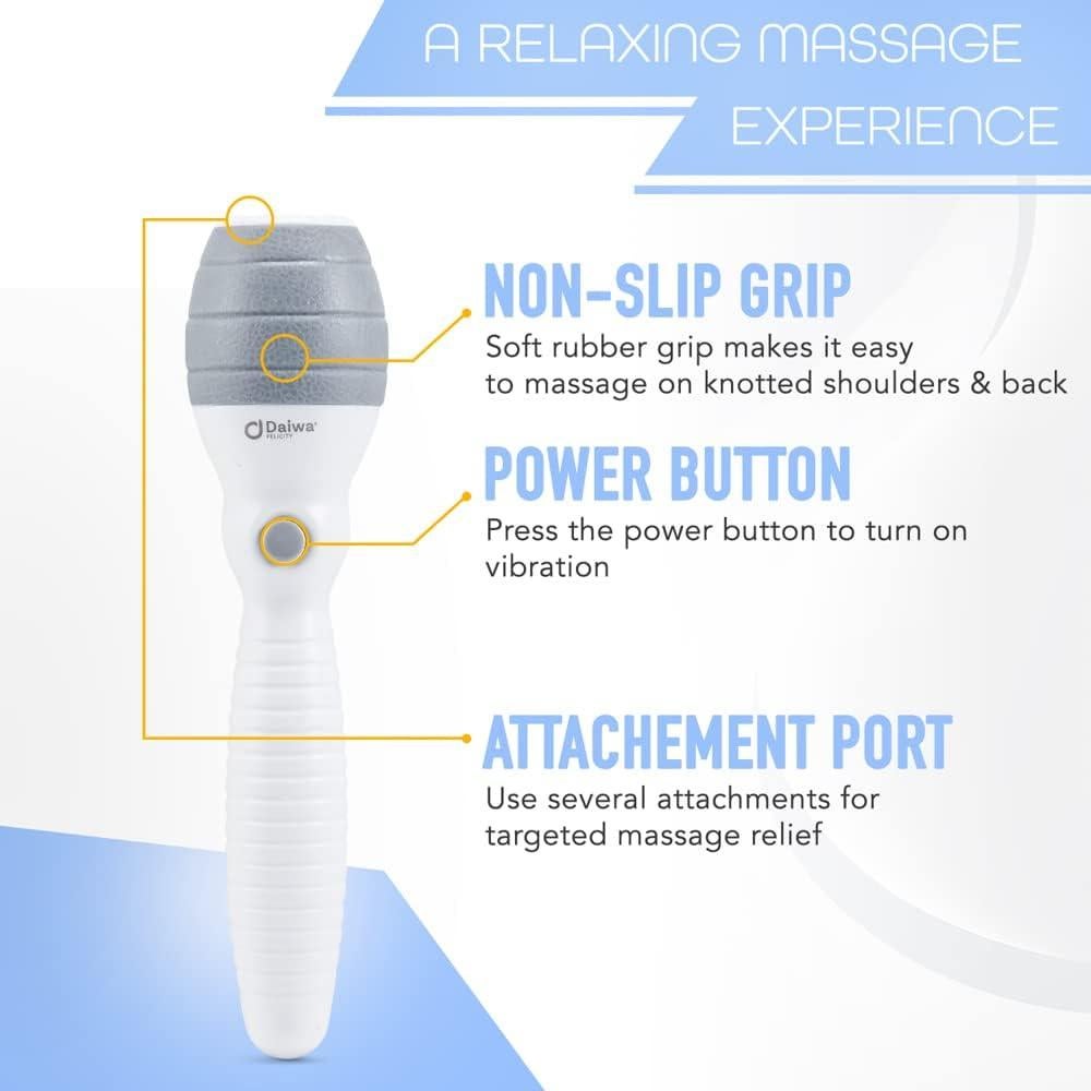 Masajeador 5-en-1 Daiwa Felicity para Cuero Cabelludo y Cuerpo