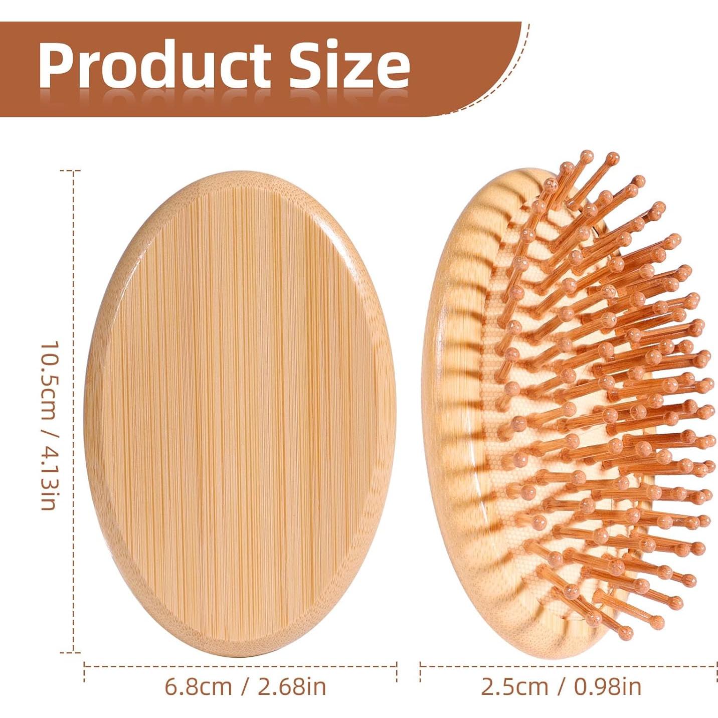 Cepillo de Pelo de Bambú VALENTISE Sin Mango - 2 Unidades