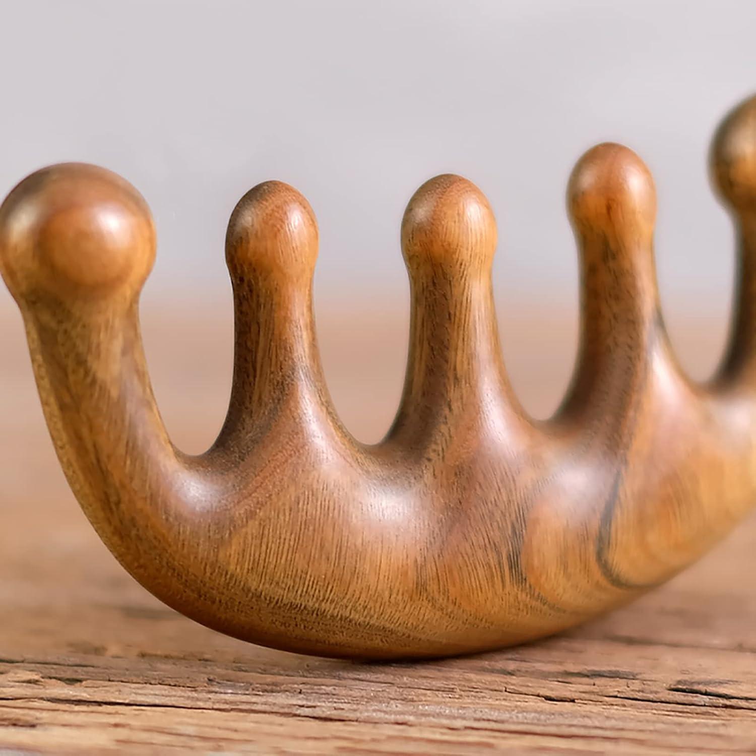 Peine de Masaje de Madera FKYzixeh - Cuero Cabelludo y Cuidado del Cabello