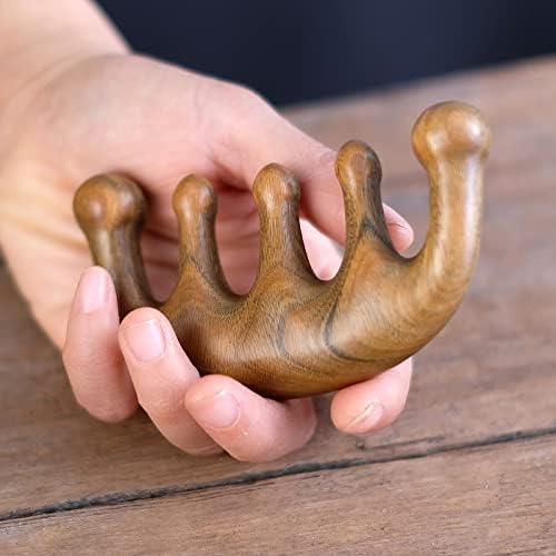 Peine de Masaje de Madera FKYzixeh - Cuero Cabelludo y Cuidado del Cabello