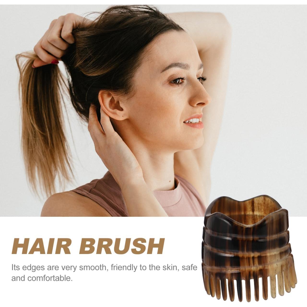 Masajeador de Cuero Cabelludo Healifty de Cuerno de Toro 7cm