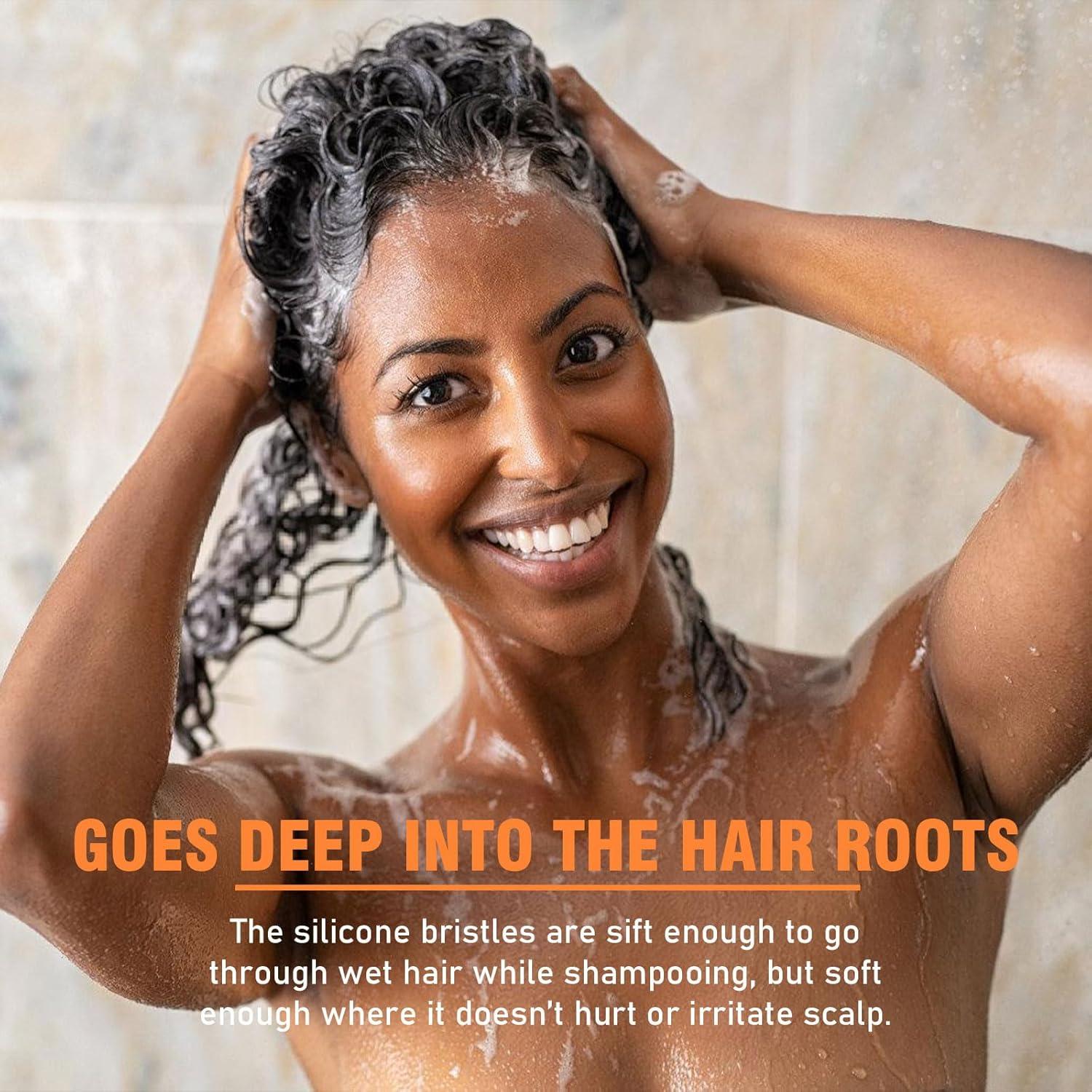 Cepillo de Masaje para Cuero Cabelludo YEALIR - Silicona 100%