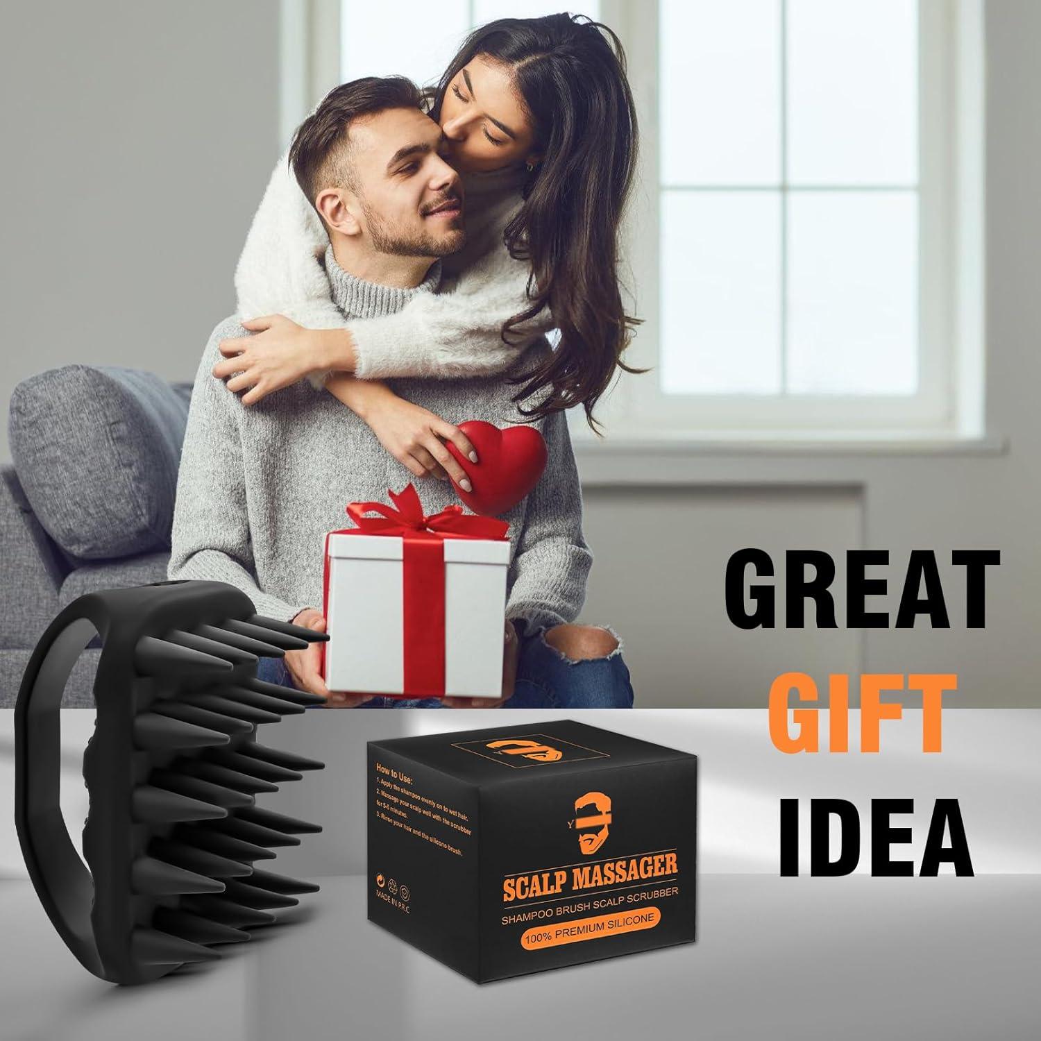 Cepillo de Masaje para Cuero Cabelludo YEALIR - Silicona 100%