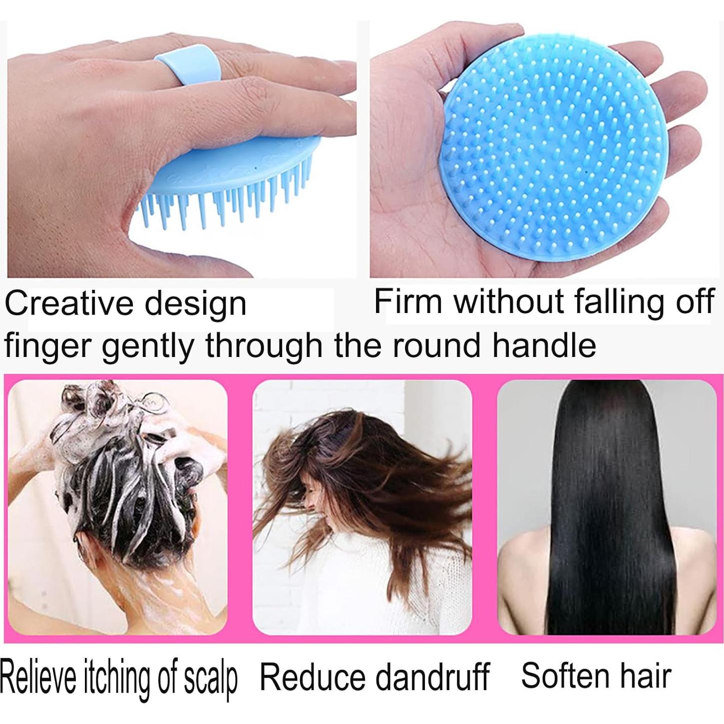 Paquete de 2 cepillos de masaje para cuero cabelludo Normandy Tech