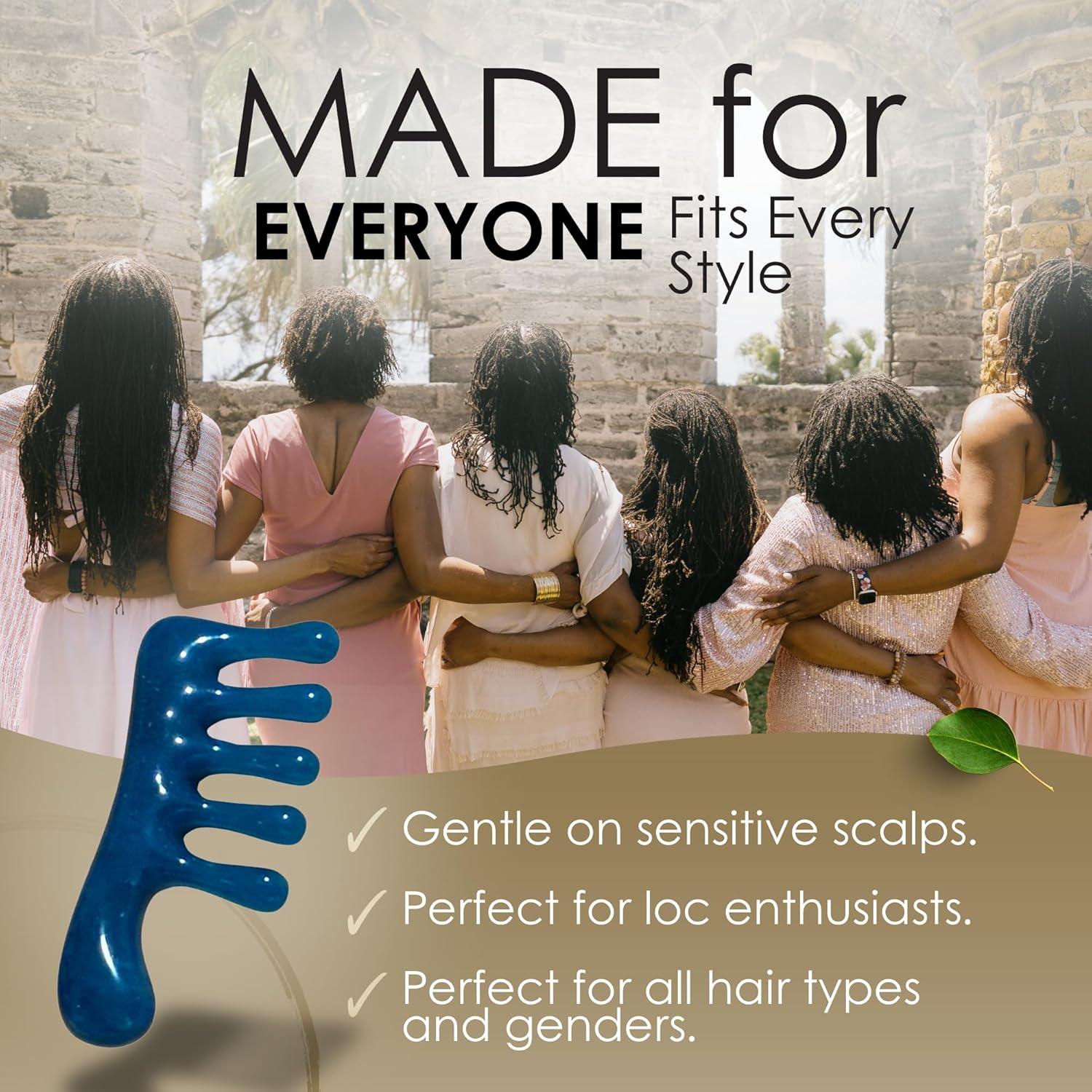 Peine Loc NVLX LABS - Masajeador Cuero Cabelludo 10.8 cm