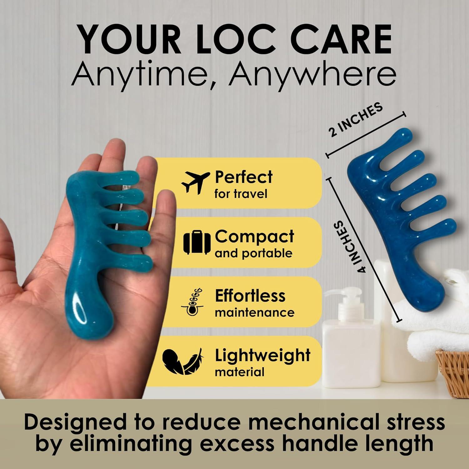 Peine Loc NVLX LABS - Masajeador Cuero Cabelludo 10.8 cm