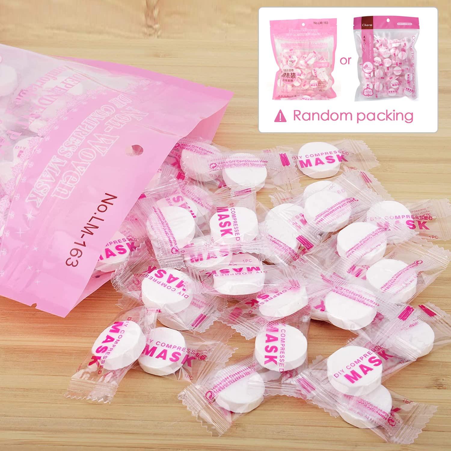 100 Piezas de Mascarillas Faciales Comprimidas Cayanmydery