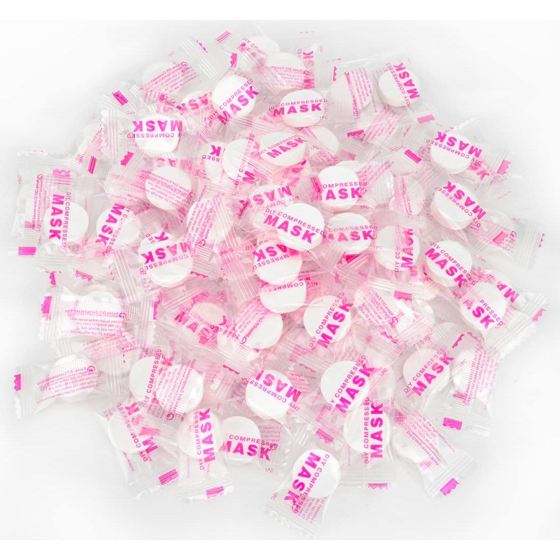 100 Piezas de Mascarillas Faciales Comprimidas Cayanmydery