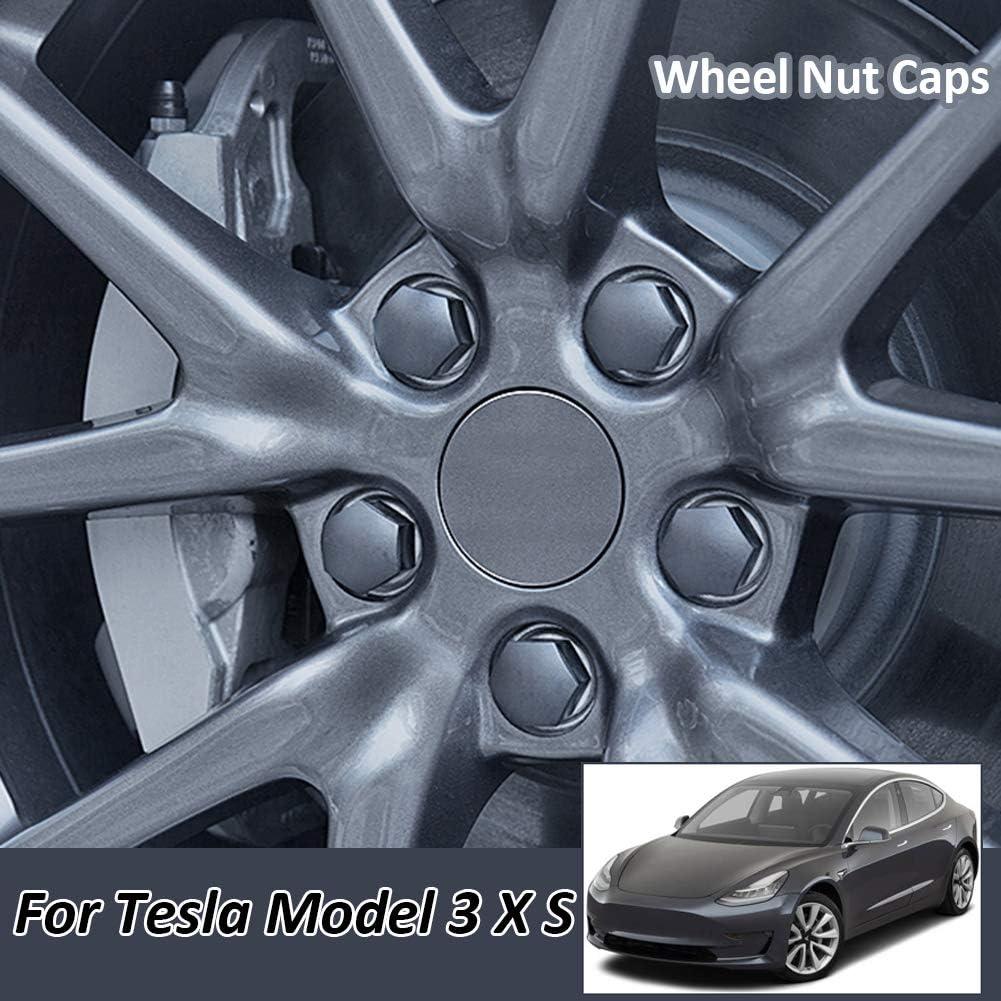 Cubiertas de Tuercas de Rueda OEMASSIVE para Tesla Model 3 Y S X - 20 Piezas