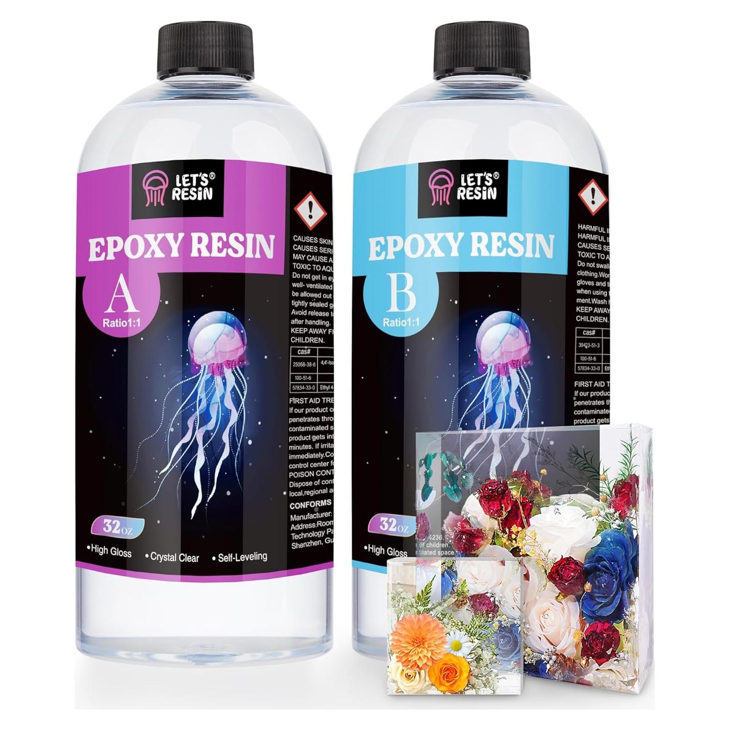 Resina Epoxy Cristalina 1.89L RESINA LET'S - Kit 2 Partes