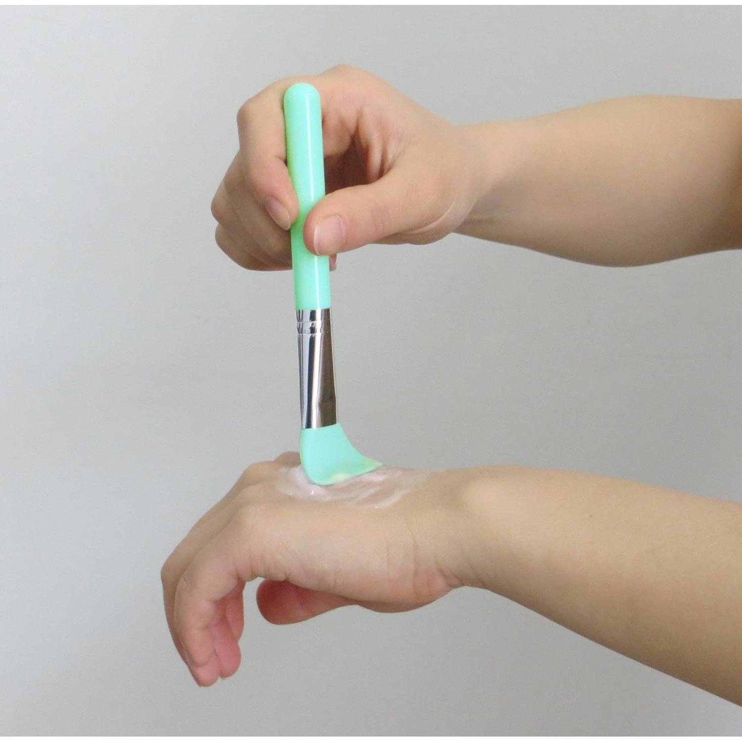 Kit de Brochas de Silicona Lormay 7 Piezas Verde Menta