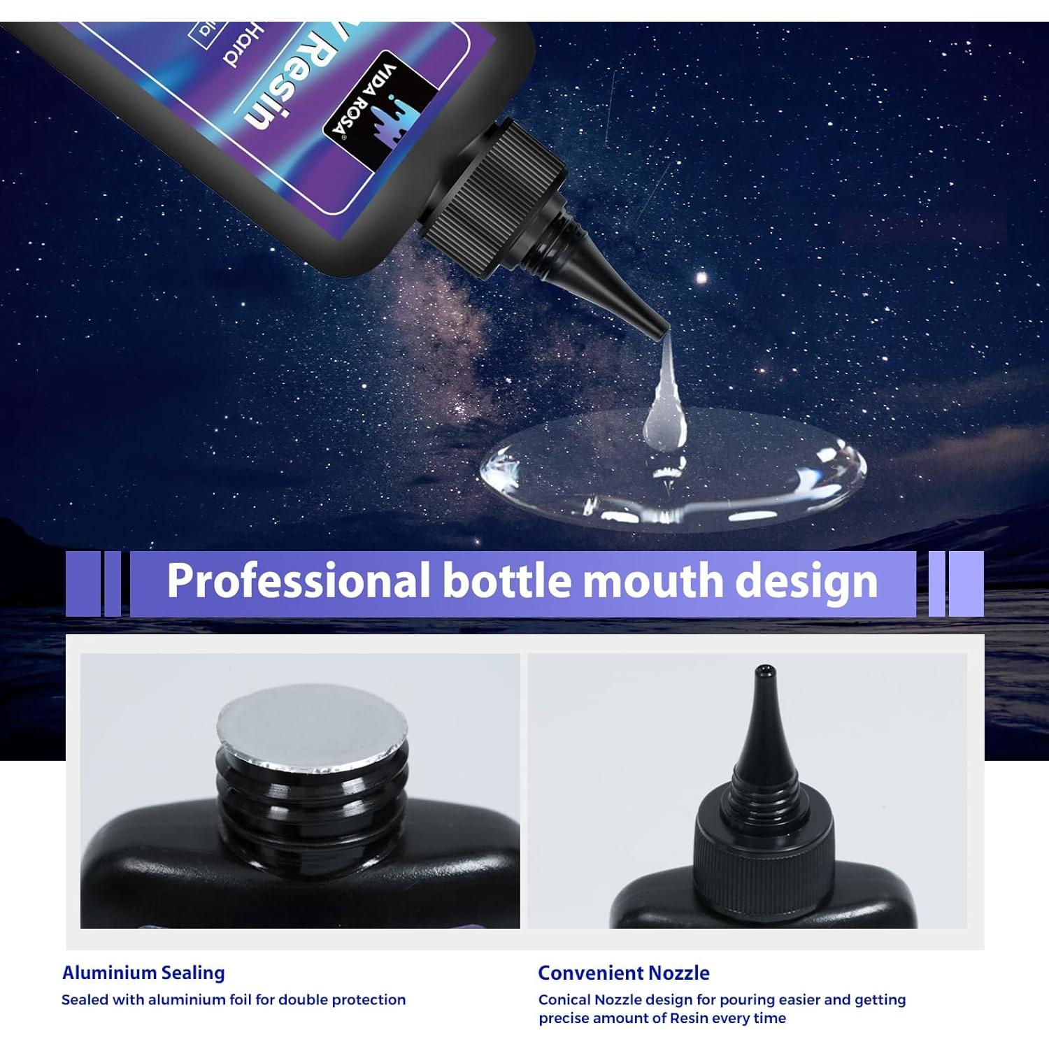 Resina UV VidaRosa 100g - Cristal Claro, Curado Rápido, Bajo Olor