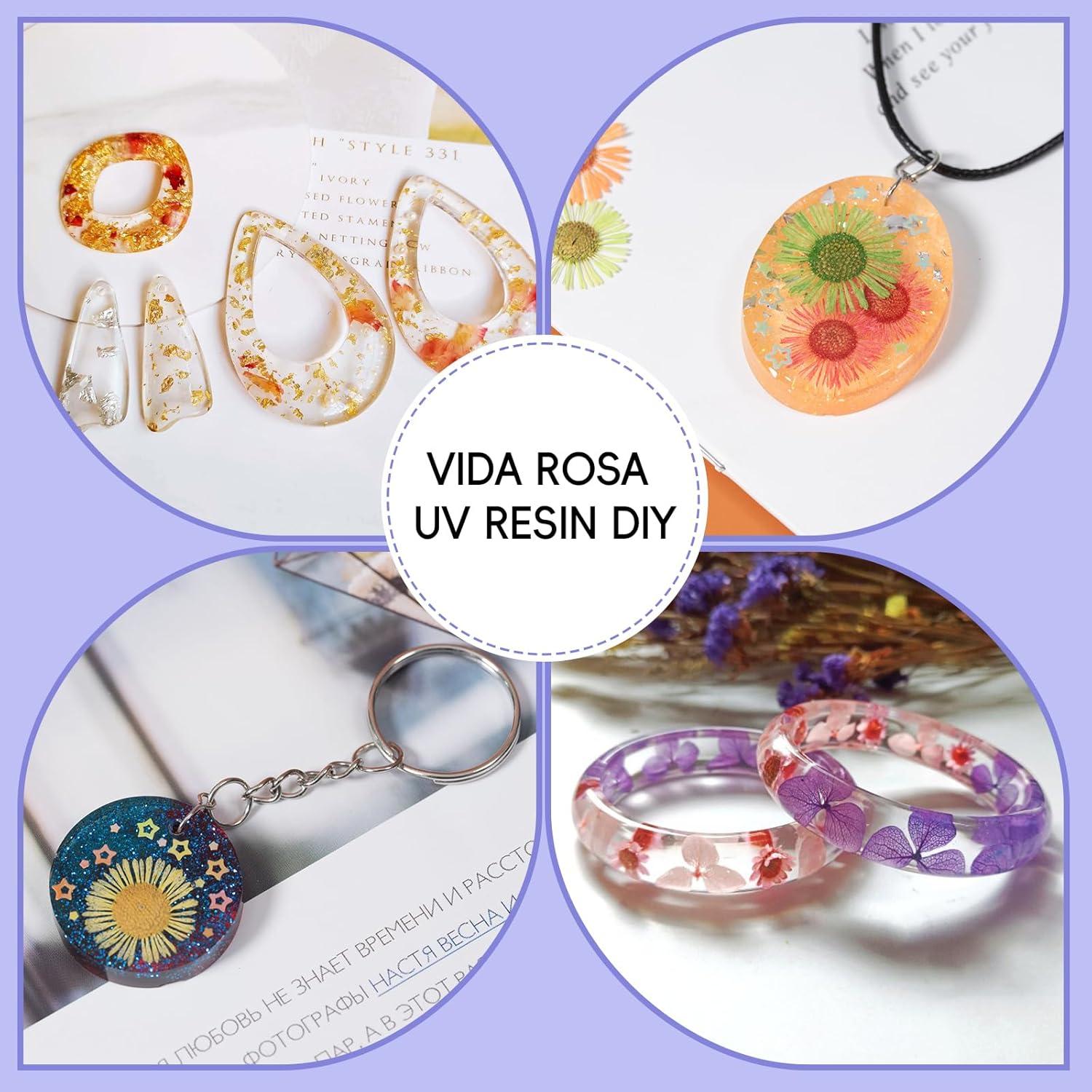 Resina UV VidaRosa 100g - Cristal Claro, Curado Rápido, Bajo Olor