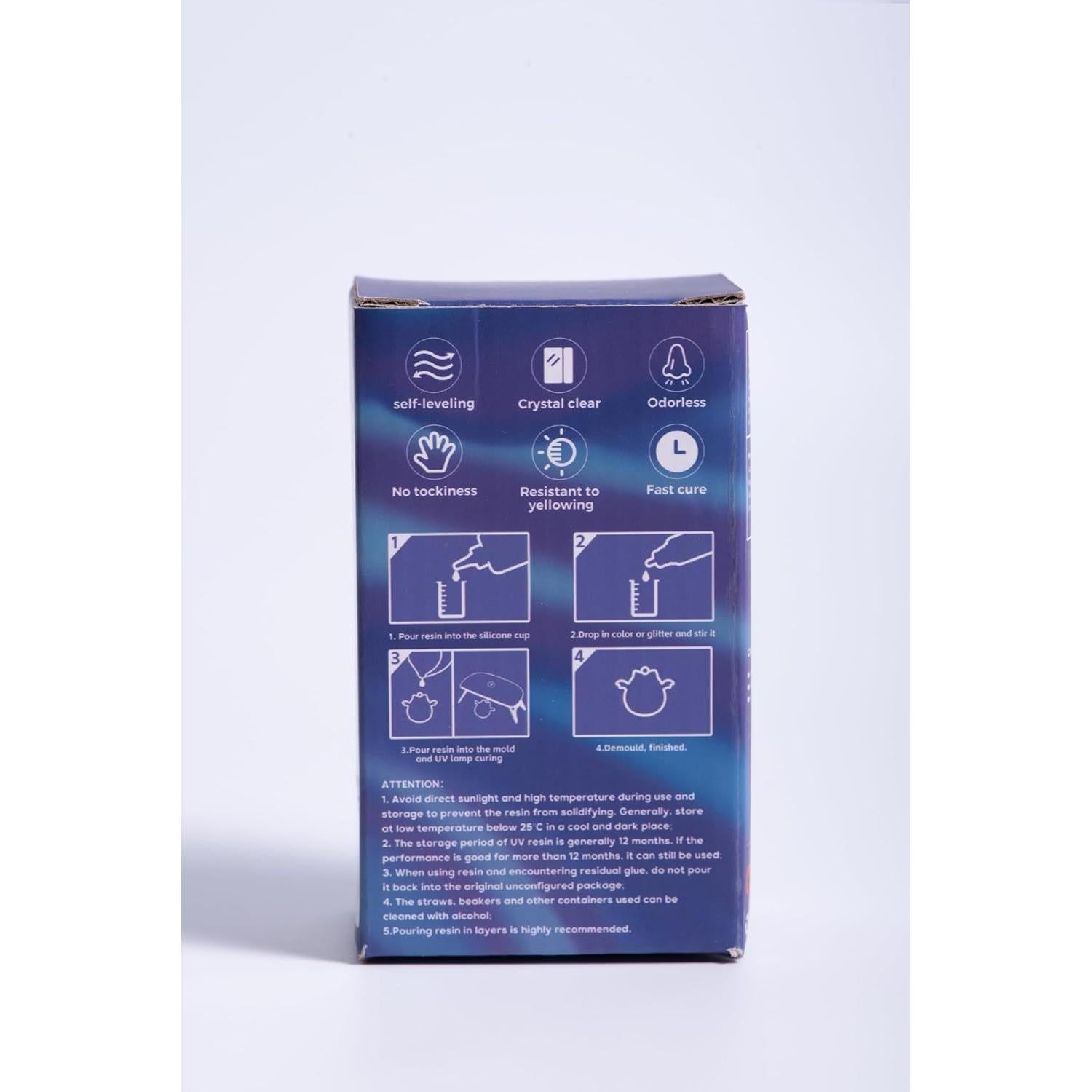 Resina UV VidaRosa 100g - Cristal Claro, Curado Rápido, Bajo Olor