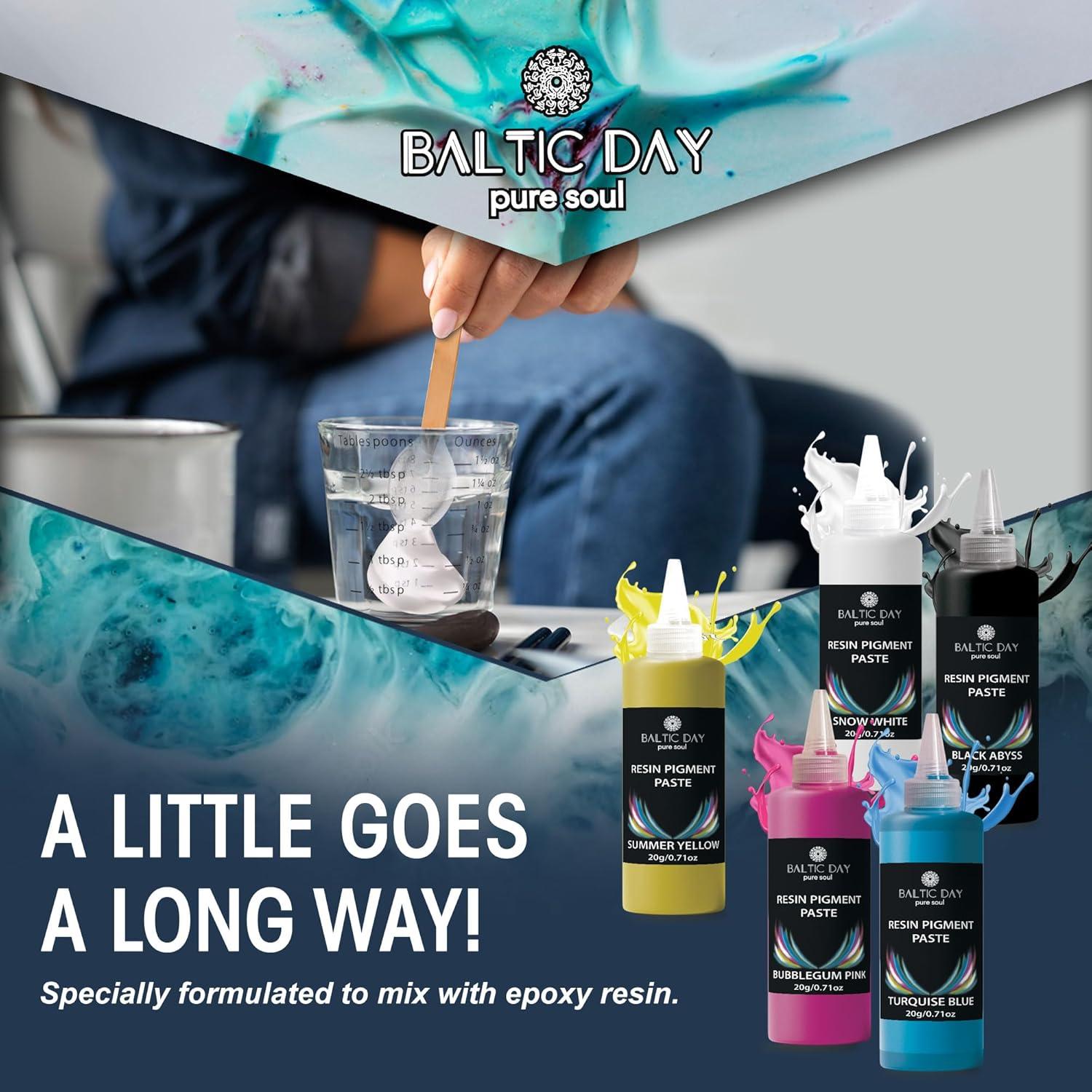 50 Pastas de Pigmento para Resina Epóxica Baltic Day 20g
