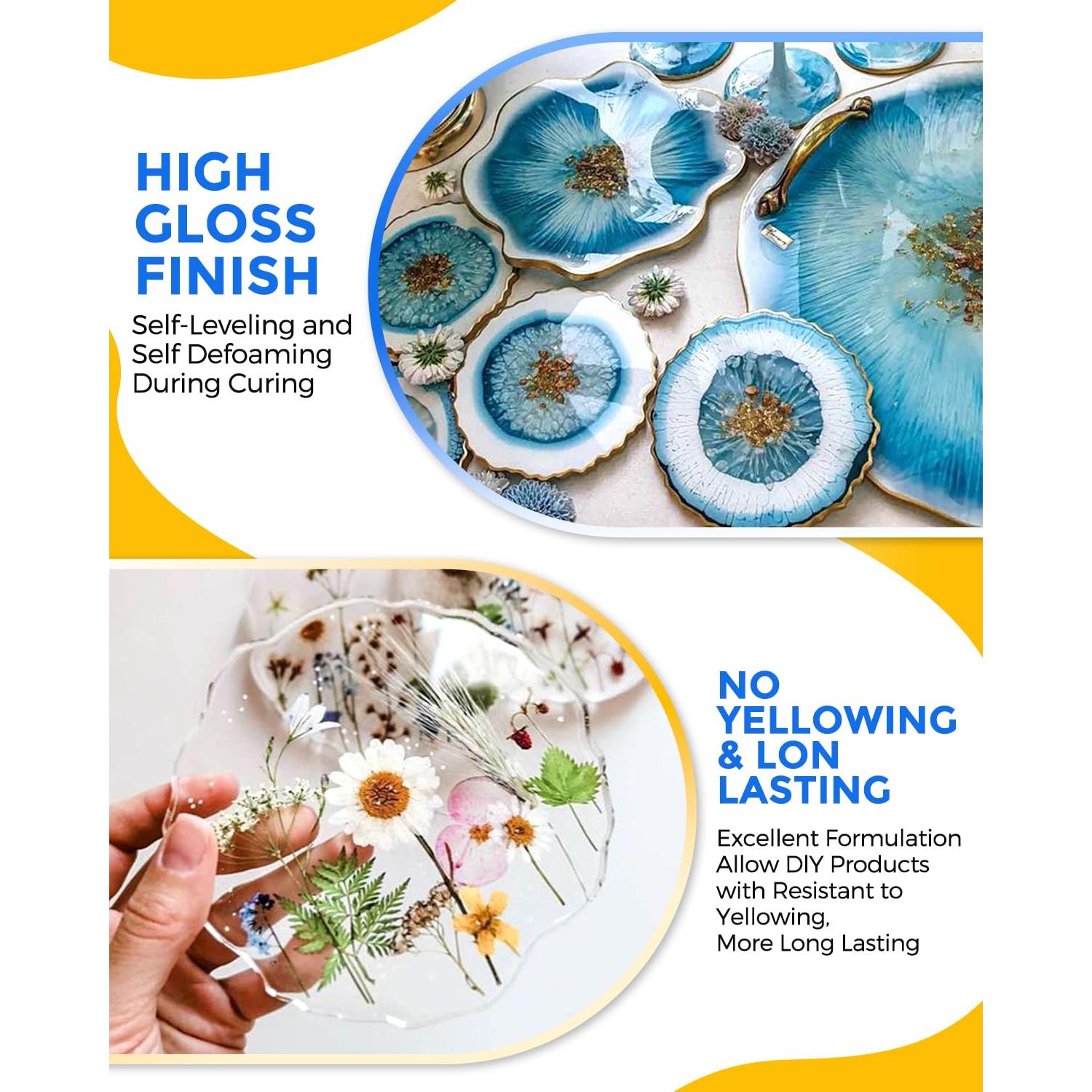 Resina UV 1000g INCLY Transparente Cristal Curado Rápido