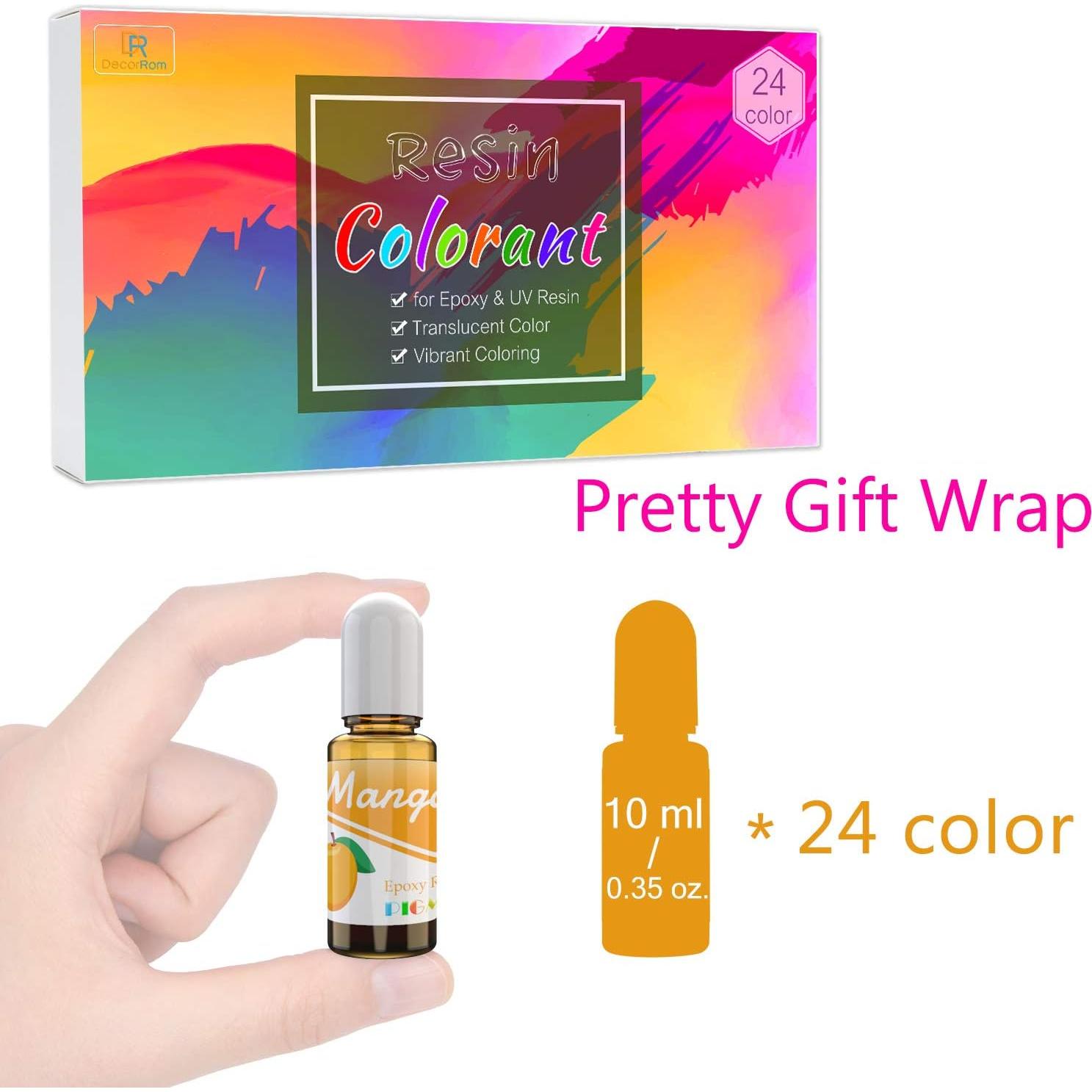 Pigmento de Resina Epóxica DecorRom - 24 Colores 10ml