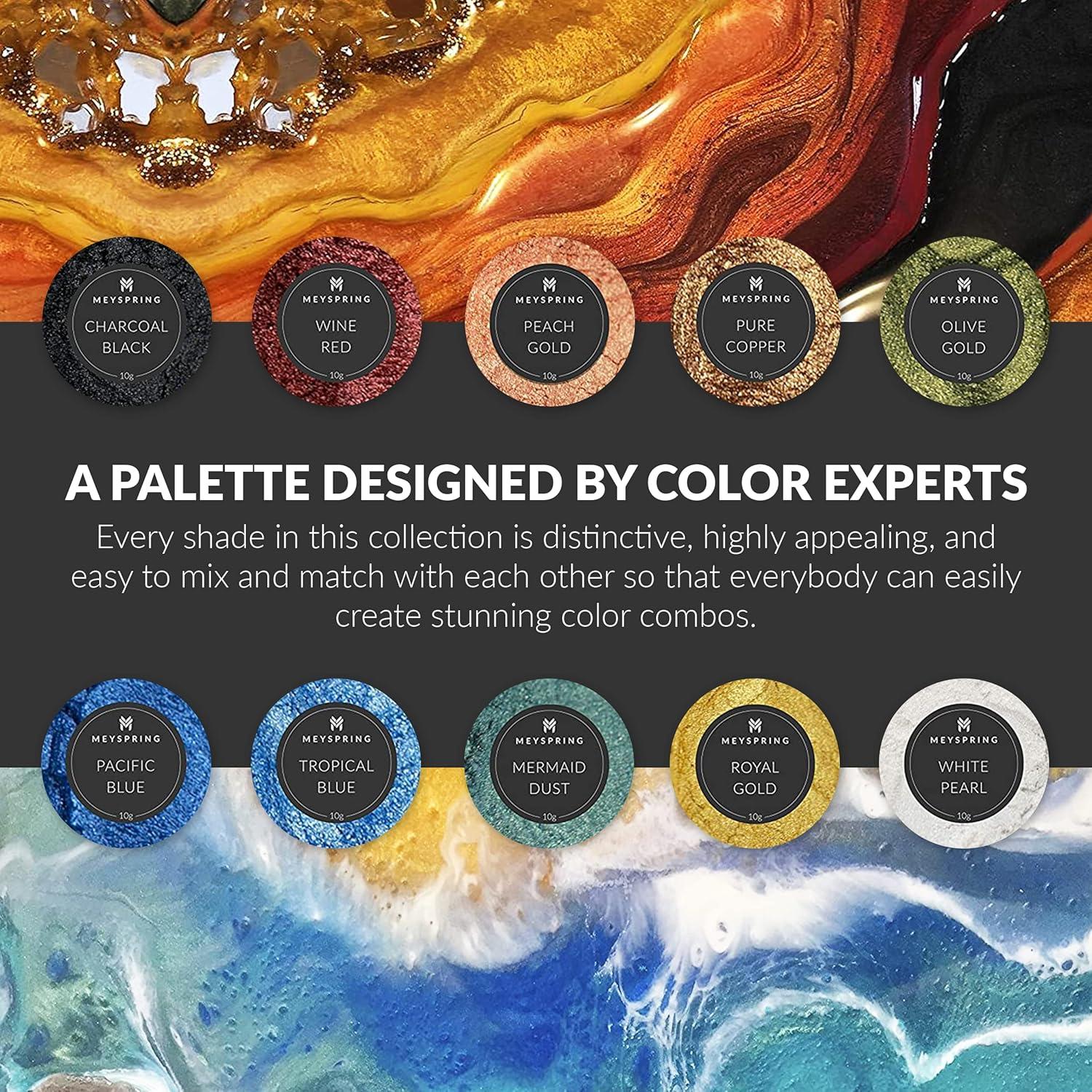 Polvo de Mica MEYSPRING para Resina Epóxica - 100g Multicolor