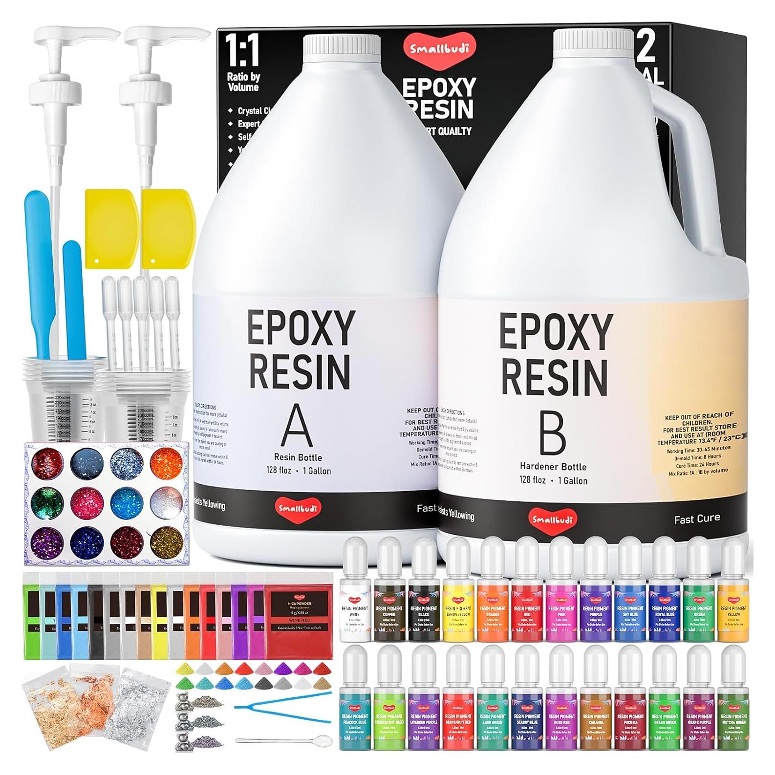 Kit de Resina Epóxica Smallbudi 2 Galones - Todo Incluido