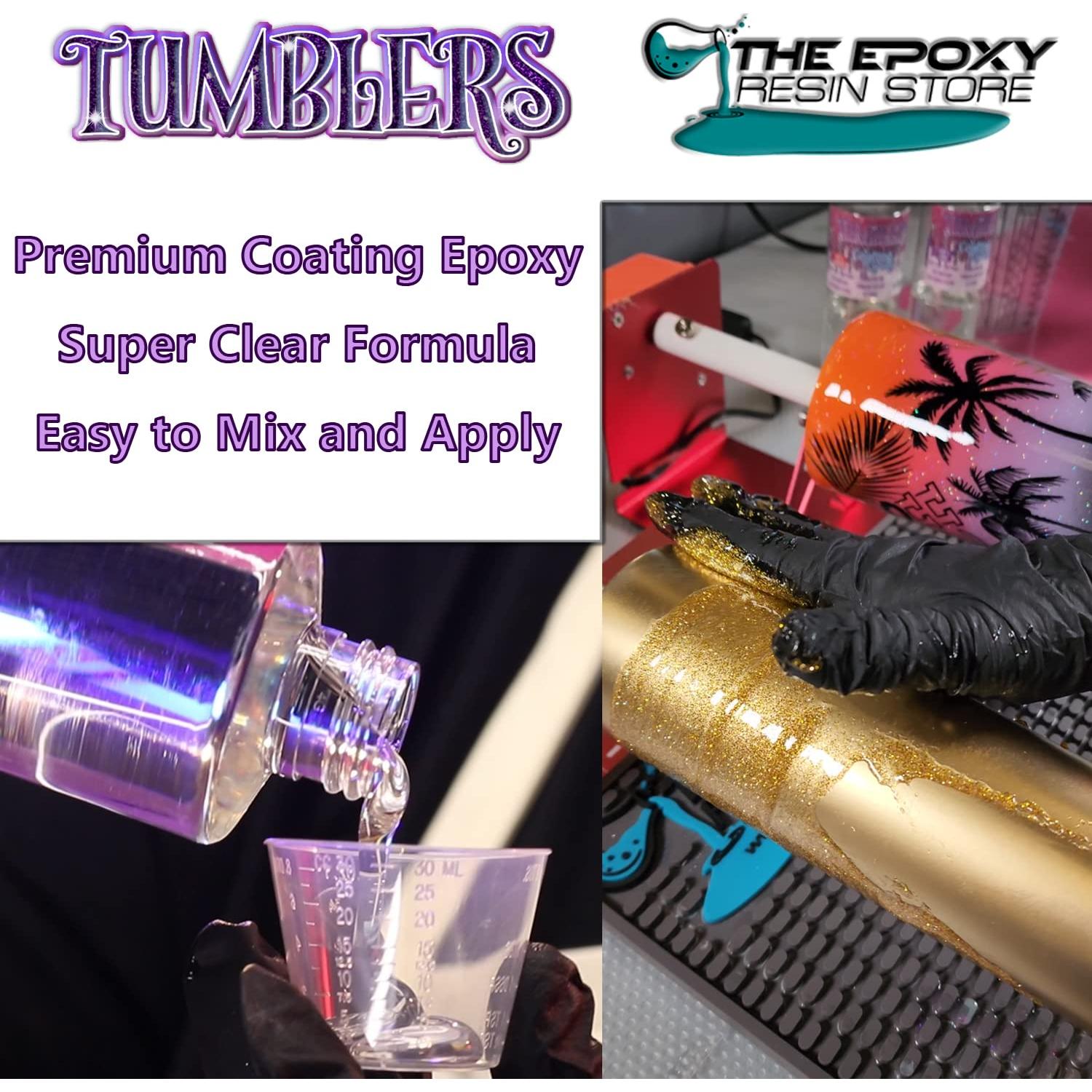 Resina Epóxica para Recubrimiento de Vasos La Tienda - Kit 1 Galón