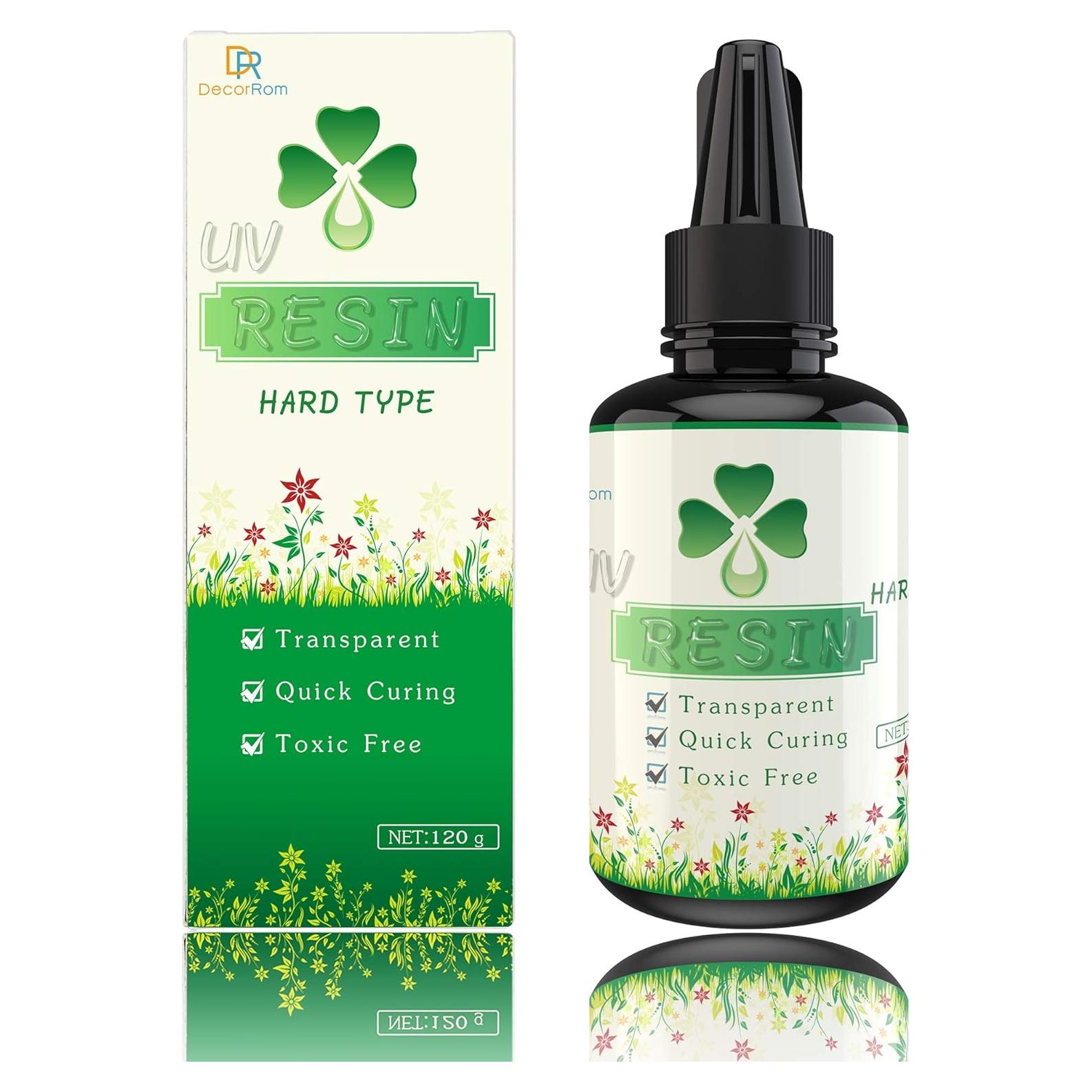 Resina UV Transparente DecorRom 120g para Joyería y Manualidades