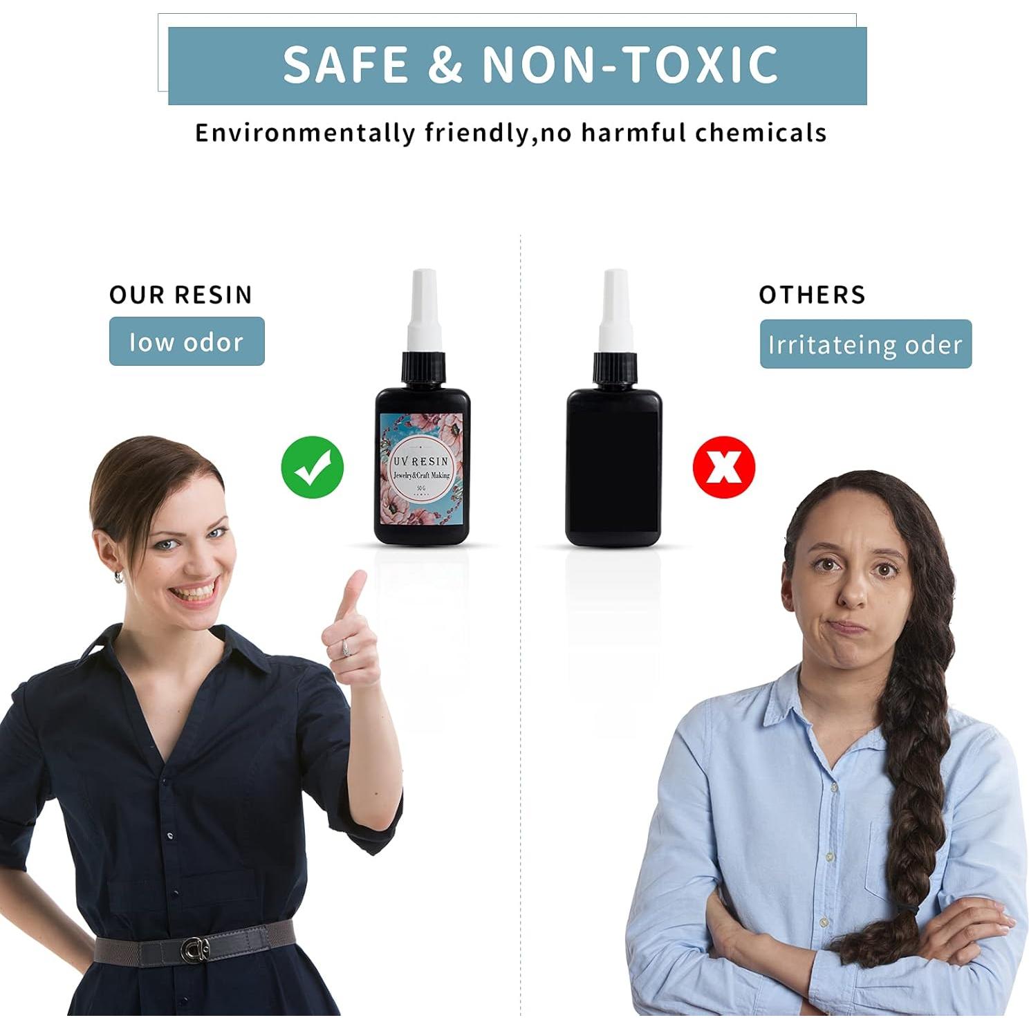 Kit de Resina UV 100g con Linterna LED para Joyería DIY