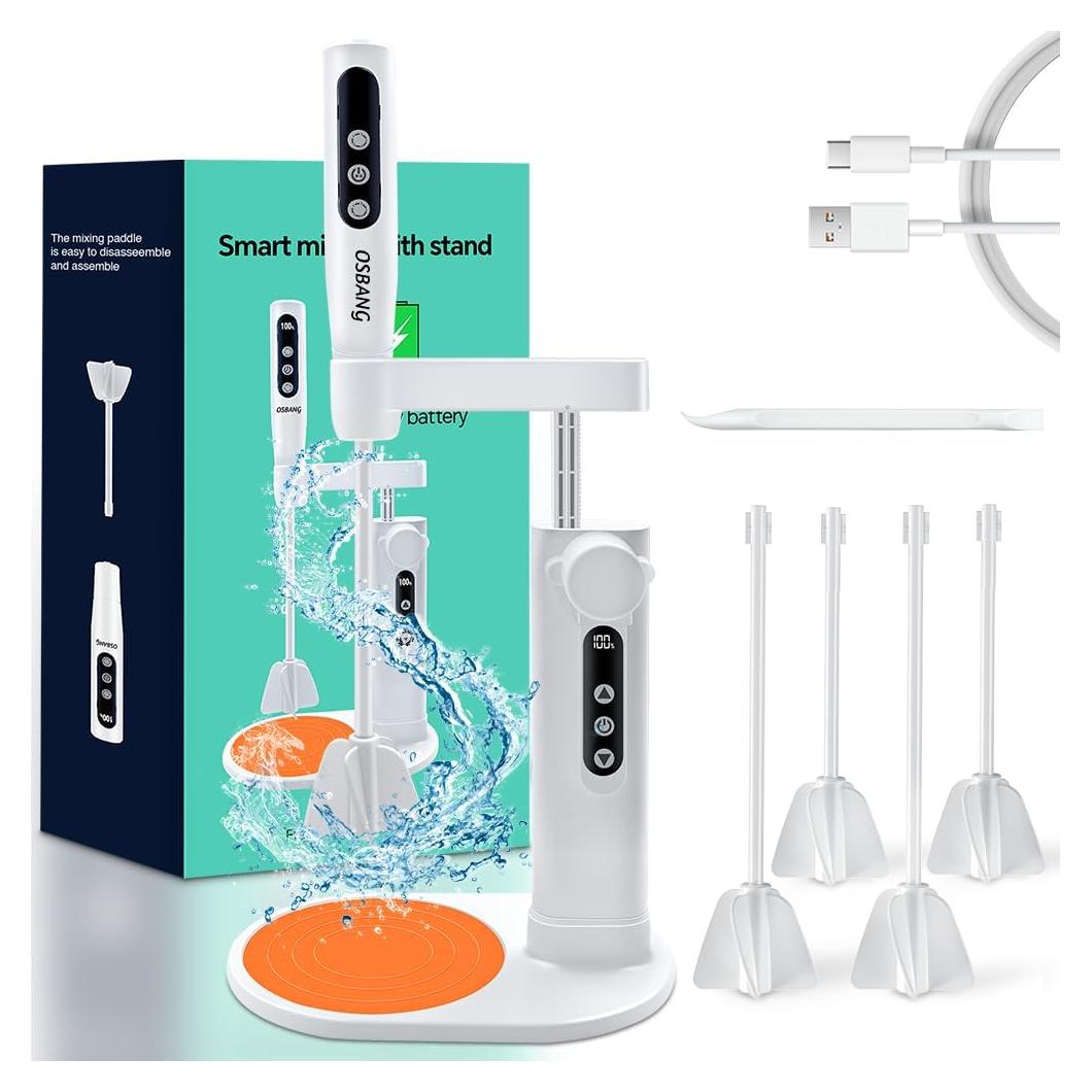 Mezclador de Resina Eléctrico OSBANG con Soporte Telescópico