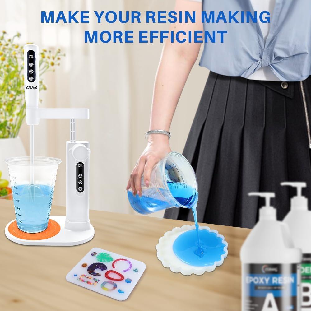 Mezclador de Resina Eléctrico OSBANG con Soporte Telescópico