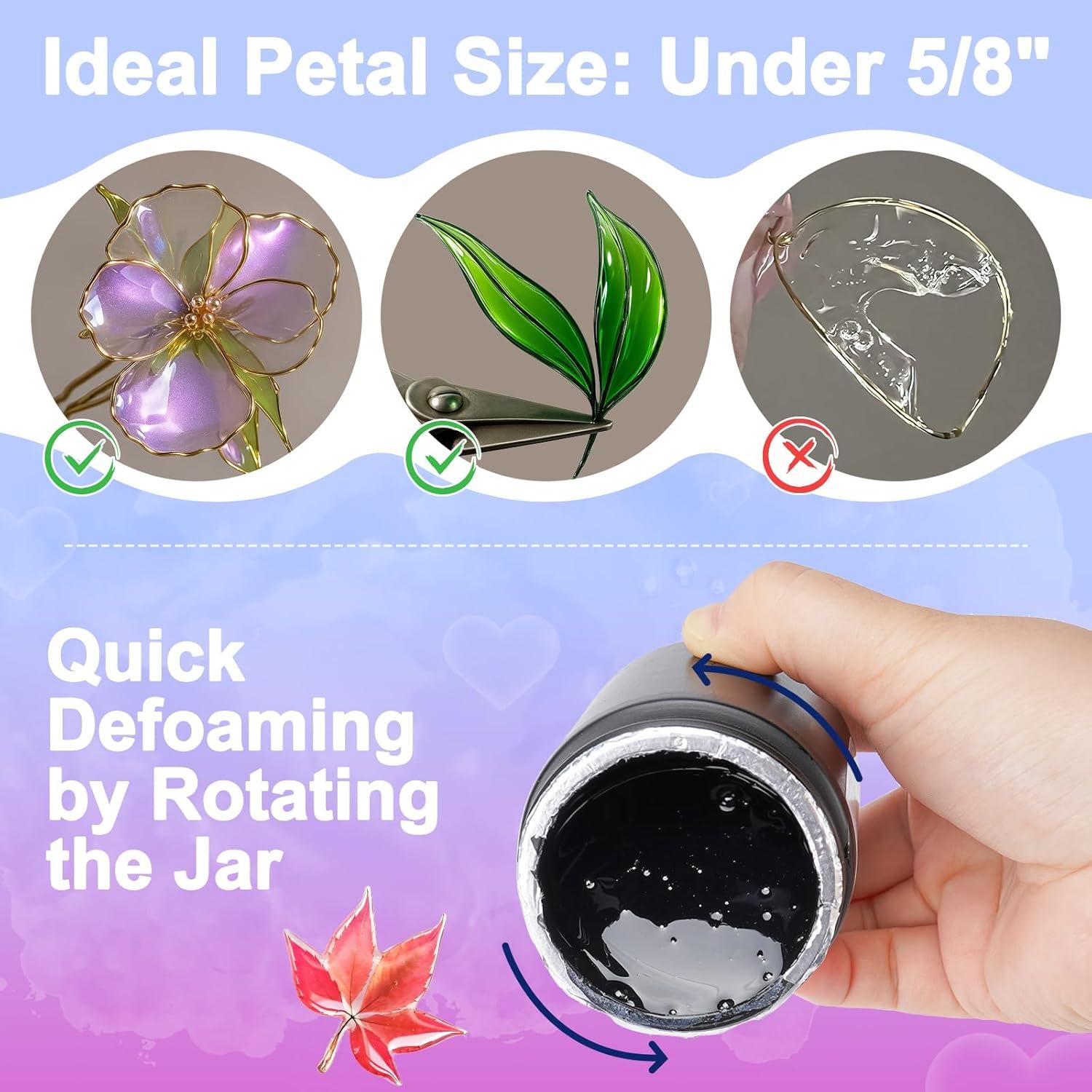 Kit de Resina UV Teexpert 100g para Joyería y Flores DIY