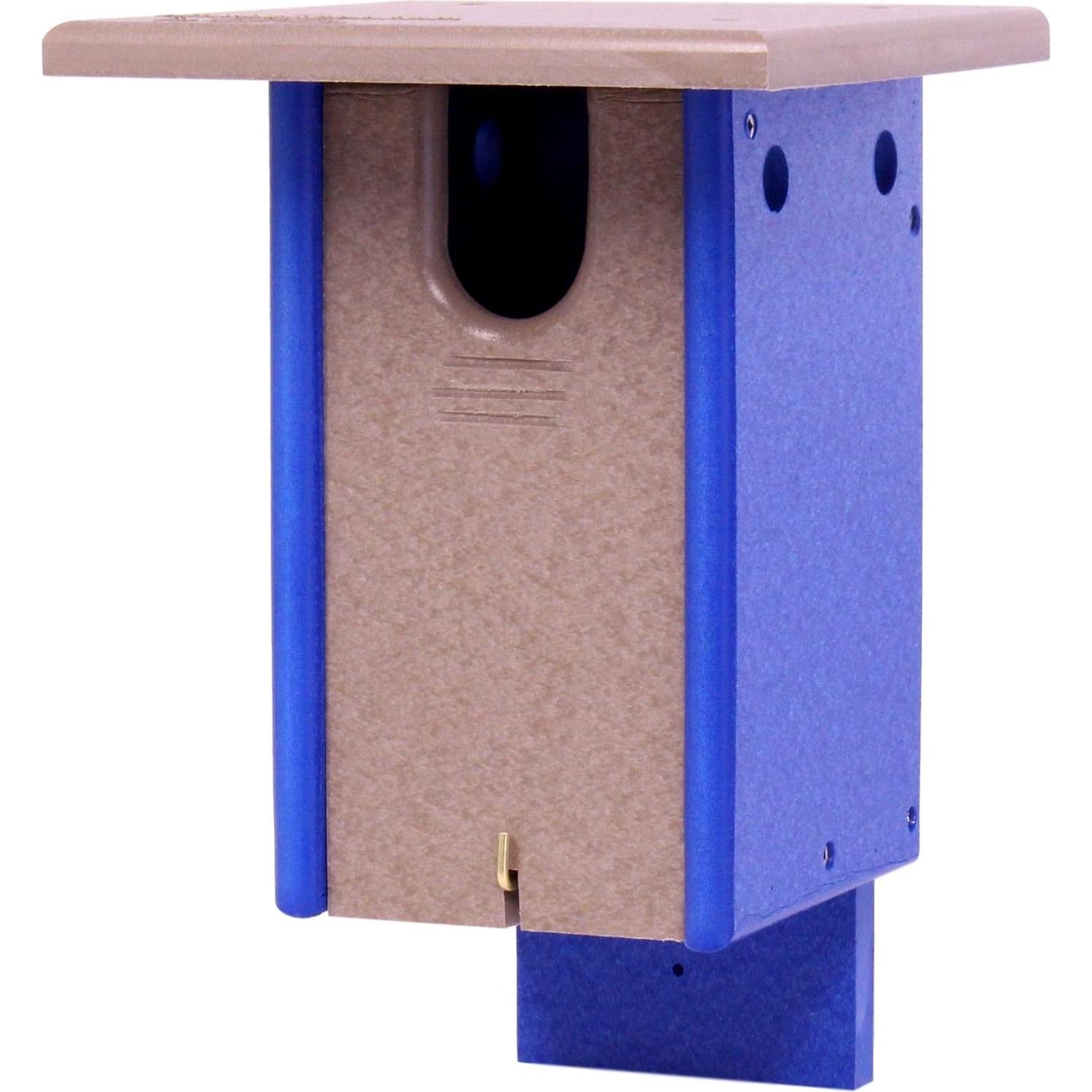 Casa para Pájaros Bluebird AmishToyBox, Madera Reciclada 17.78x17.78x27.94cm