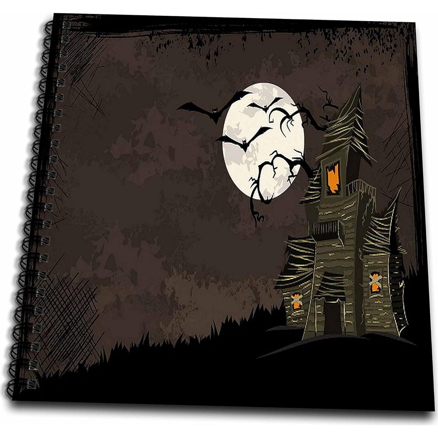 Libro de Recuerdos Halloween 3dRose Casa Embrujada 30x30 cm