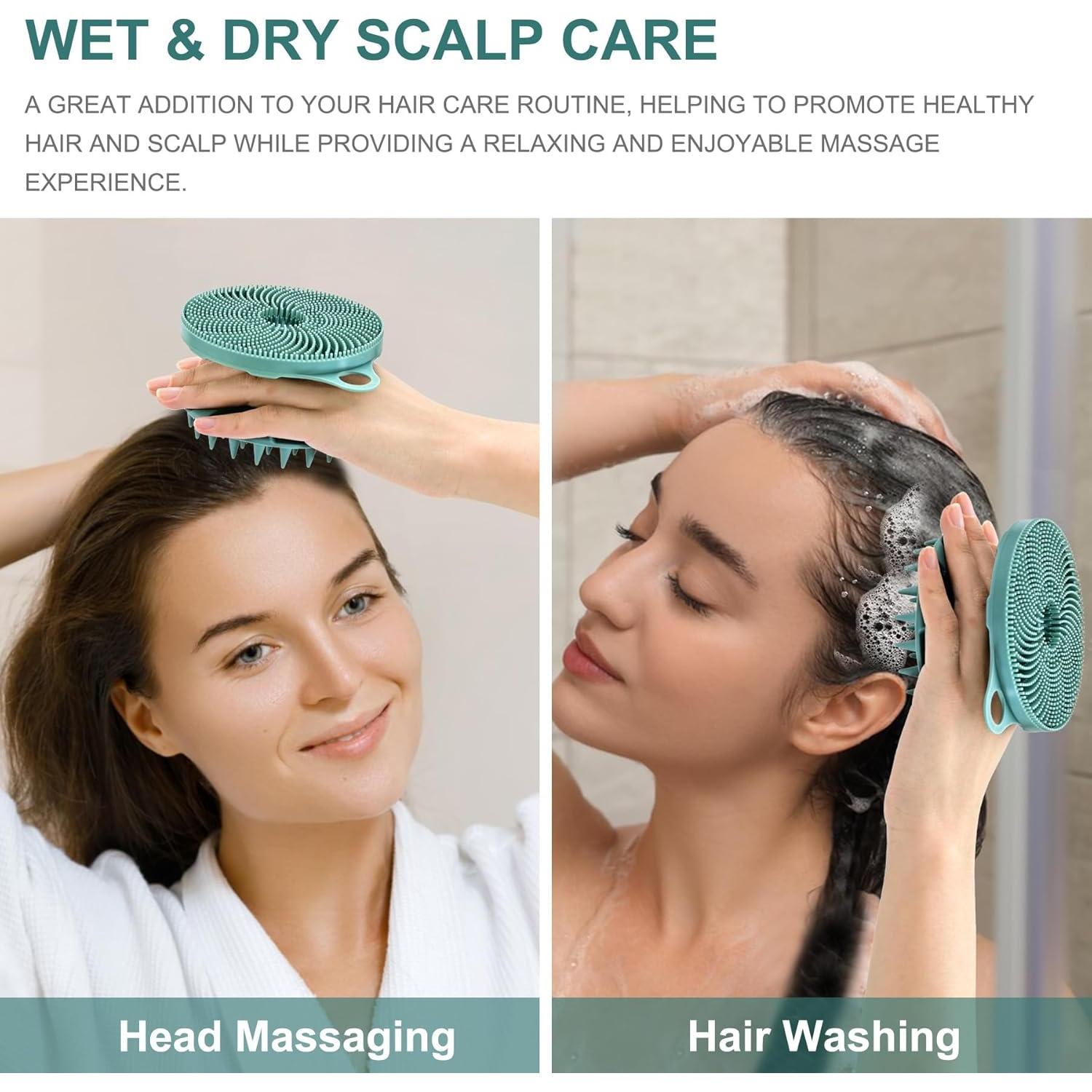 Cepillo de Ducha Silicona 2 en 1 INNERNEED Verde Oscuro