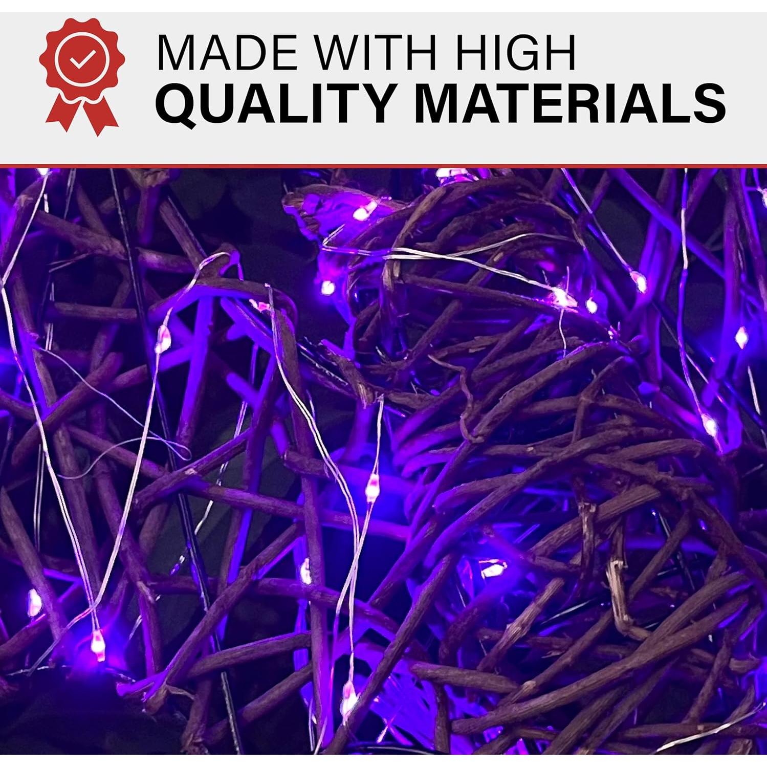 Conjunto de 3 Murciélagos de Ratán Iluminados Haunted Hill Farm