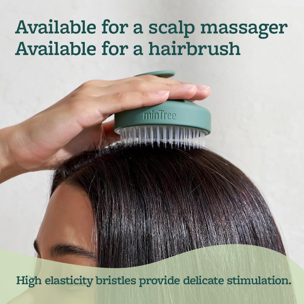 Masajeador de cuero cabelludo minTree - Cepillo exfoliante 8x8cm