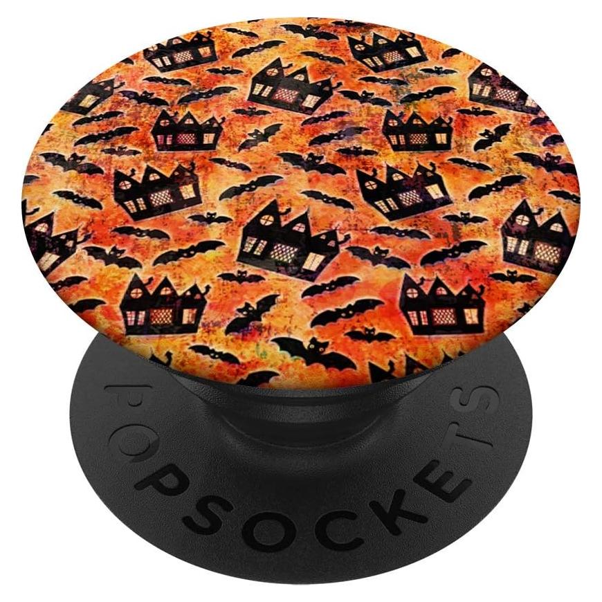 PopSockets Grip Halloween Casa y Murciélagos 13.6g