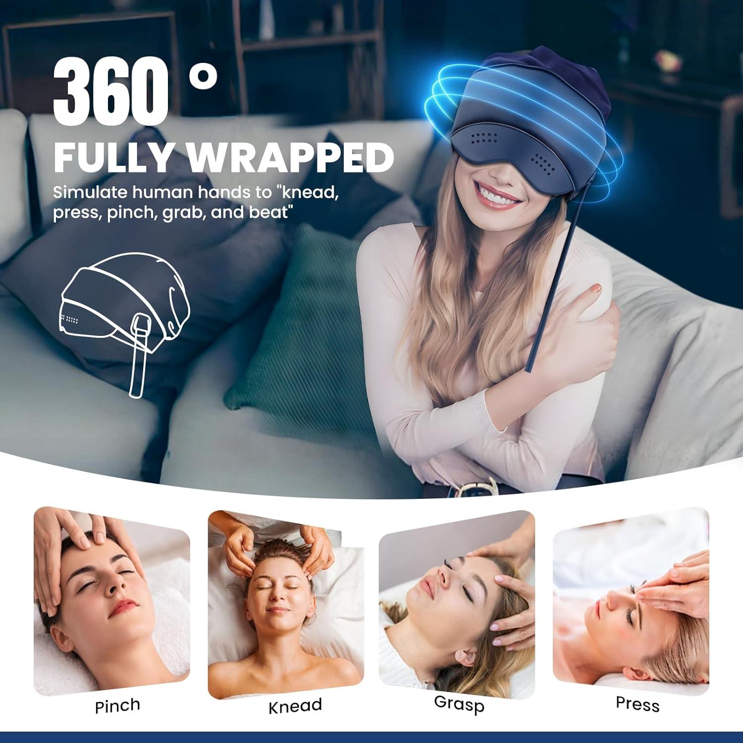 Masajeador de Cabeza y Ojos TEMPTIPS JK-02 Recargable