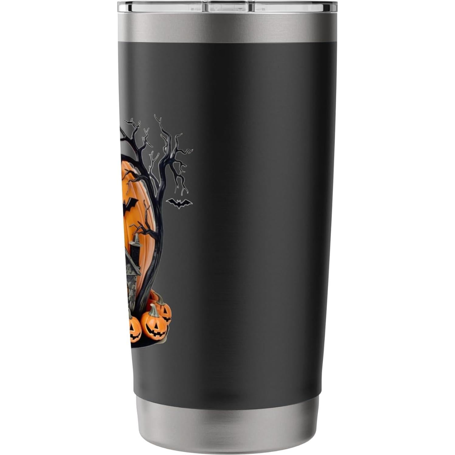 Taza Aislada Halloween 20 oz Acero Inoxidable Negra