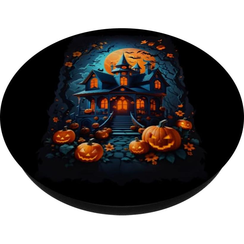 PopGrip Halloween Murciélagos y Calabazas Casa Embrujada