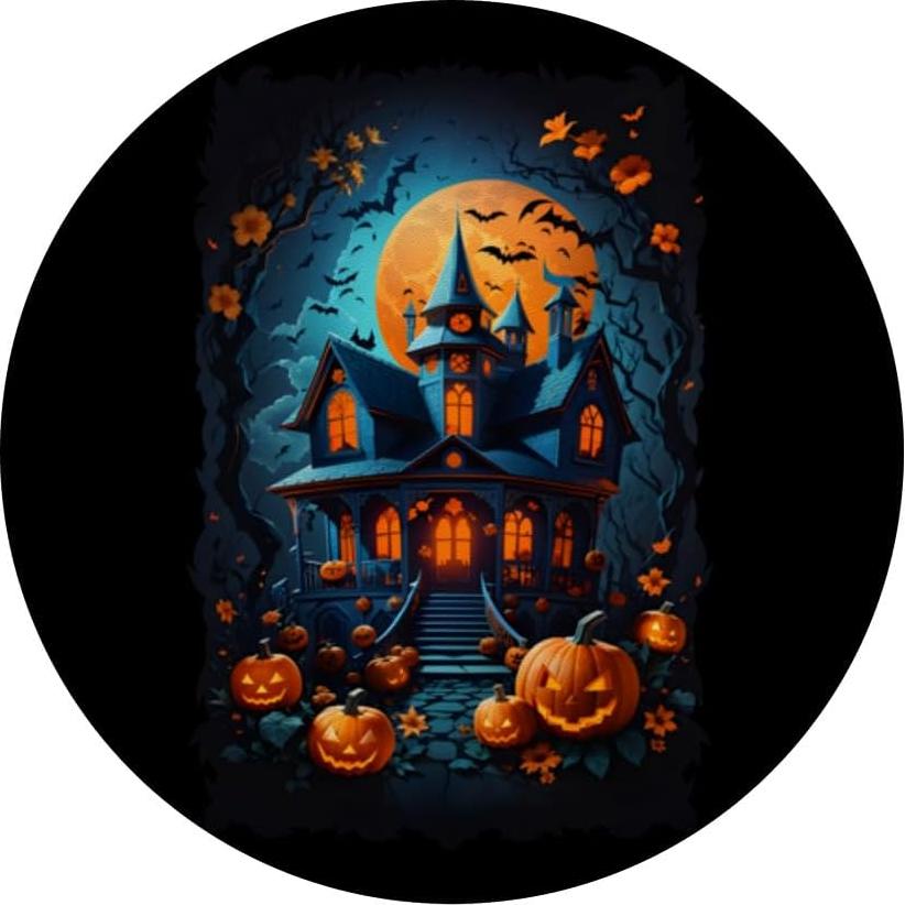 PopGrip Halloween Murciélagos y Calabazas Casa Embrujada