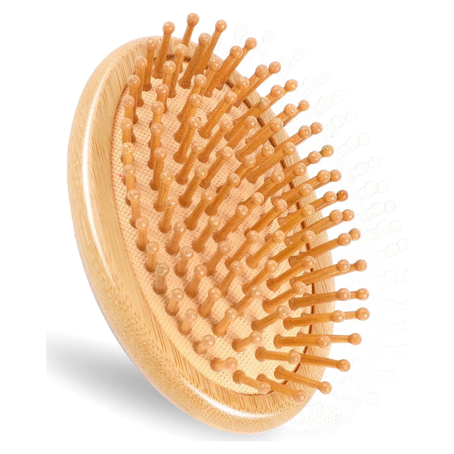 Peine de Masaje de Bambú MOZEAT LENS Antiestático 10.5x6.8cm