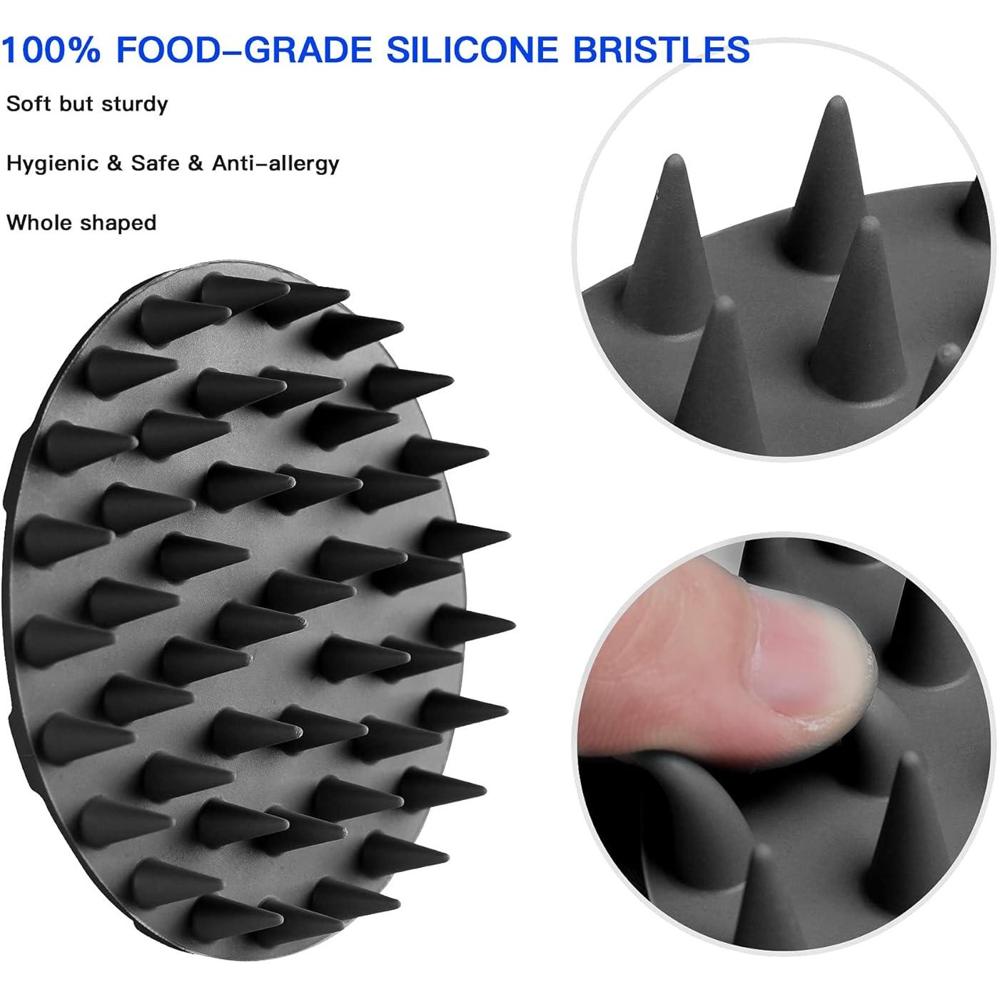 Cepillo de Cuerpo de Silicona INNERNEED para Masaje Cuero Cabelludo
