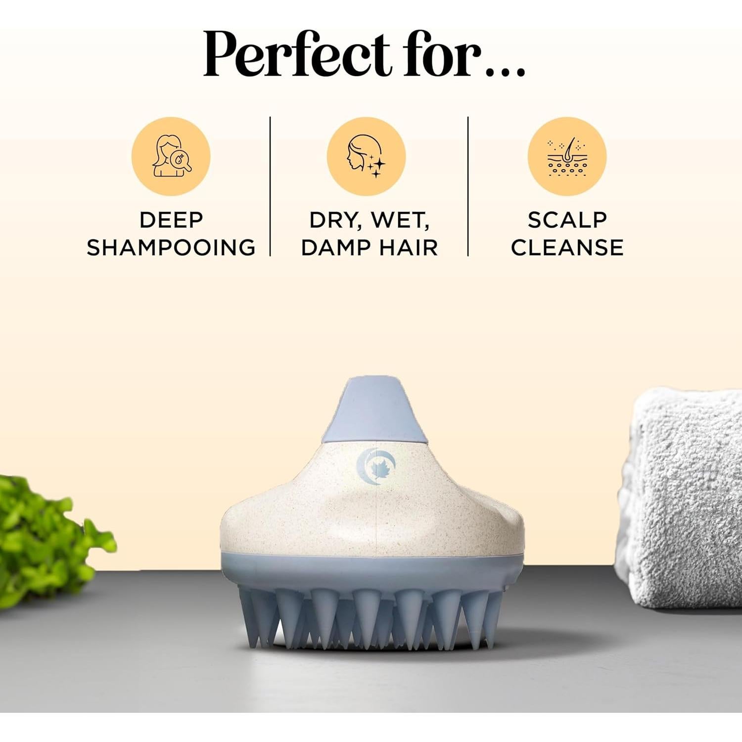 Cepillo Exfoliador de Cuero Cabelludo Maple Holistics Azul