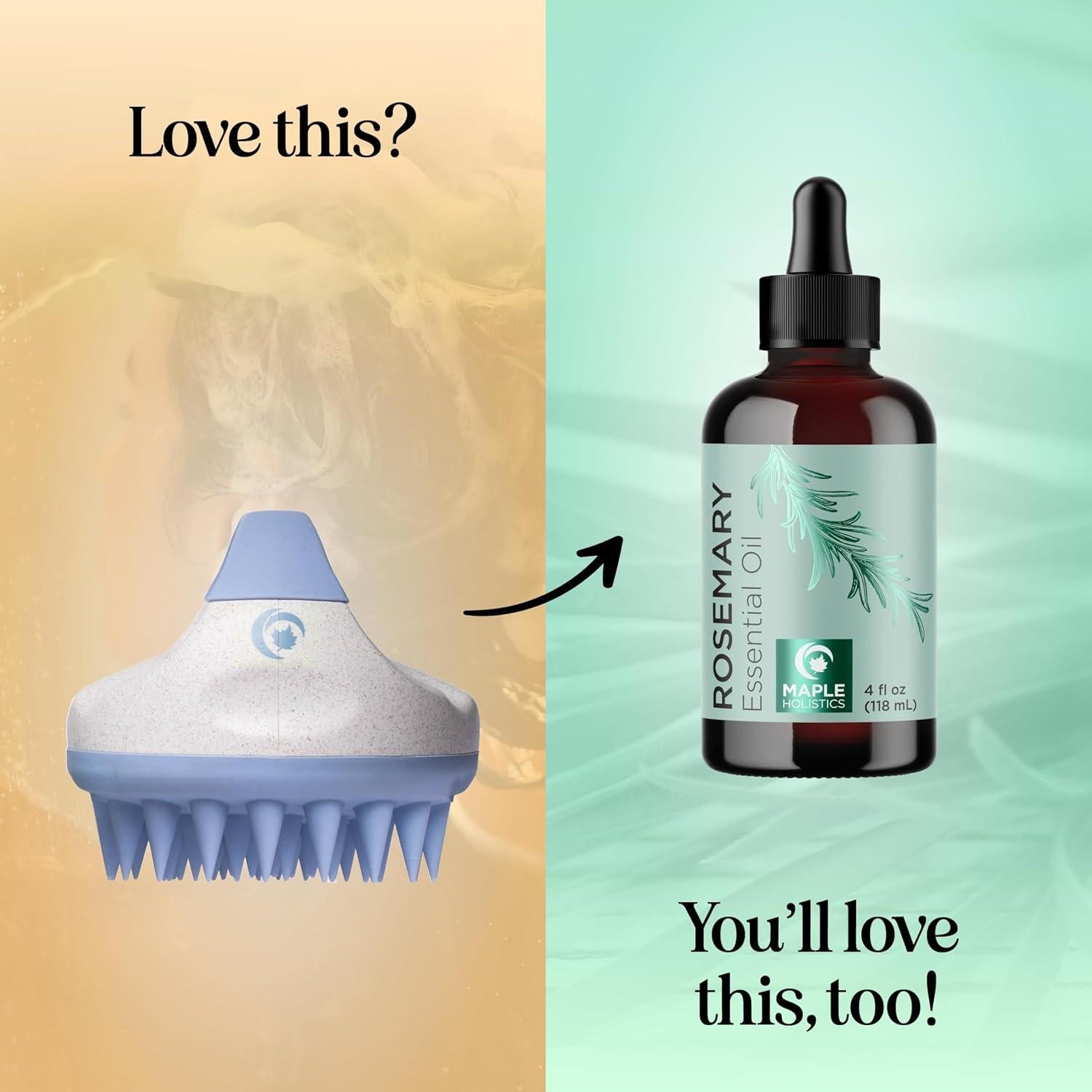 Cepillo Exfoliador de Cuero Cabelludo Maple Holistics Azul