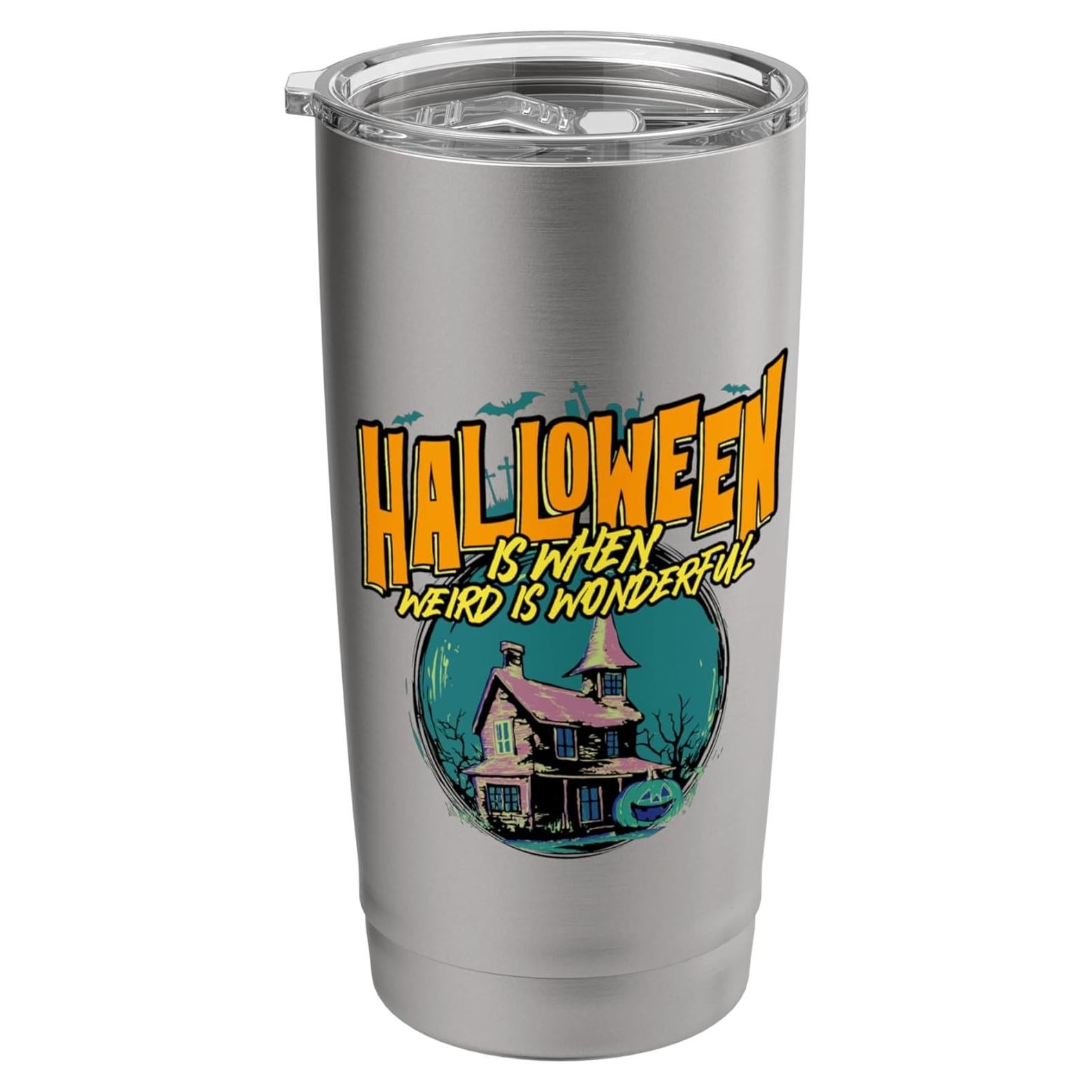 Vaso Térmico Acero Inoxidable 20 oz Halloween Murciélagos