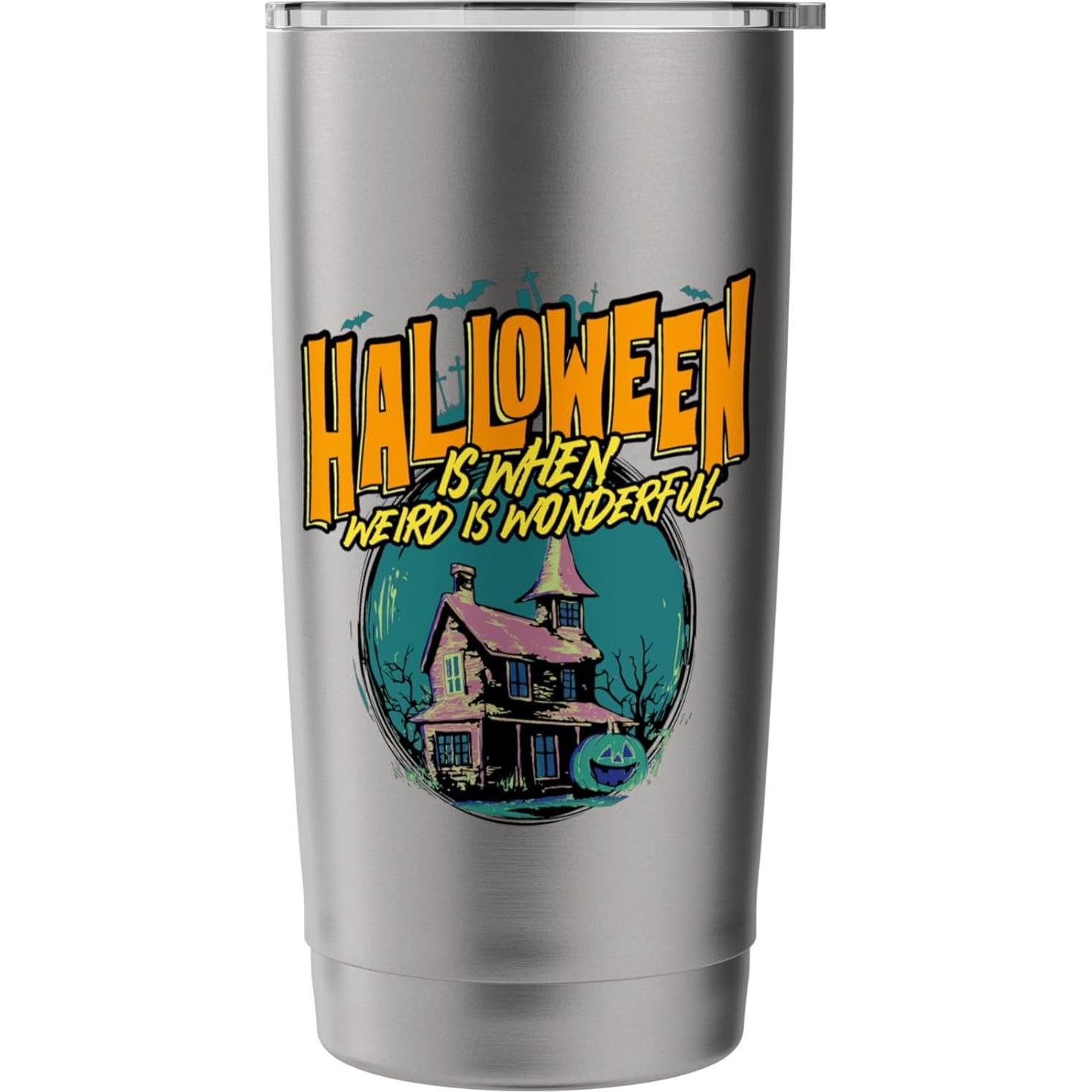 Vaso Térmico Acero Inoxidable 20 oz Halloween Murciélagos