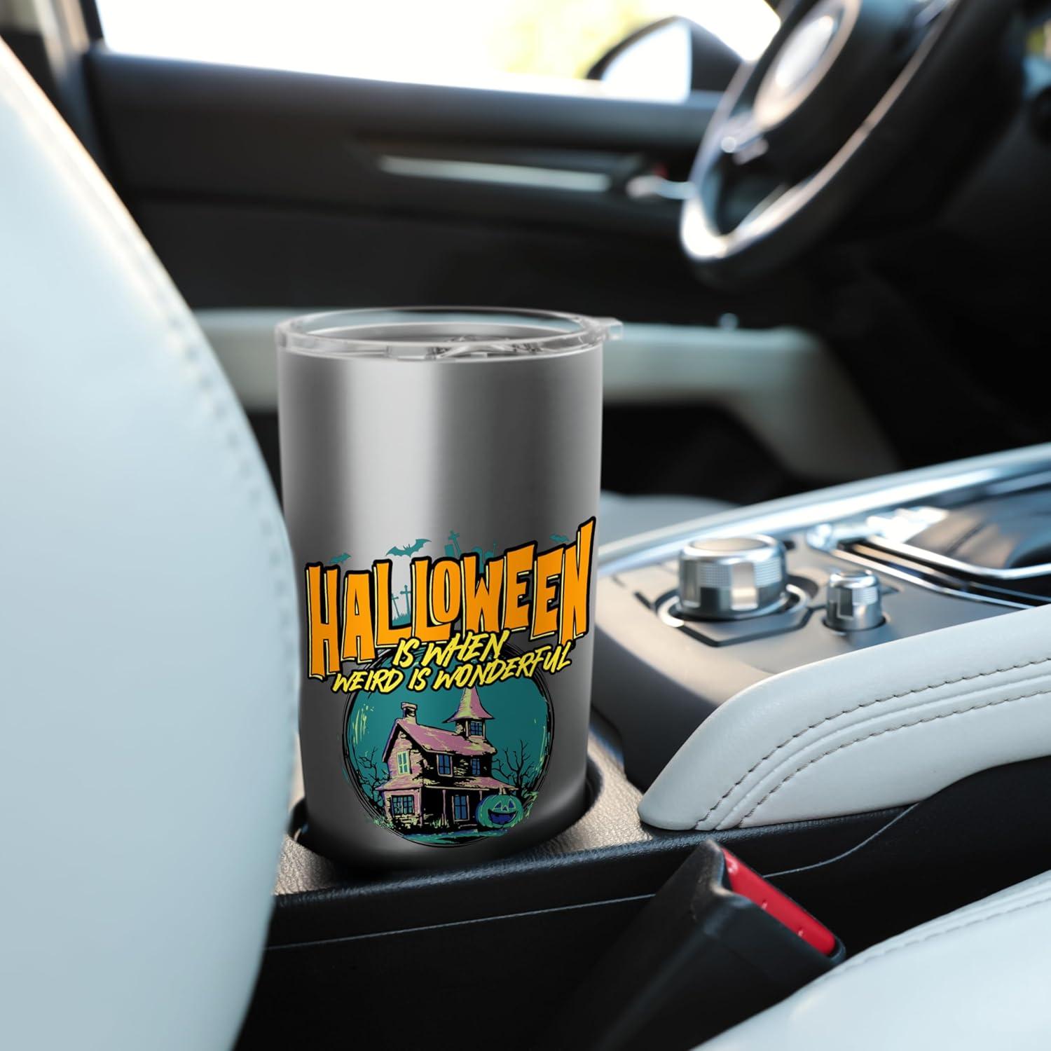Vaso Térmico Acero Inoxidable 20 oz Halloween Murciélagos